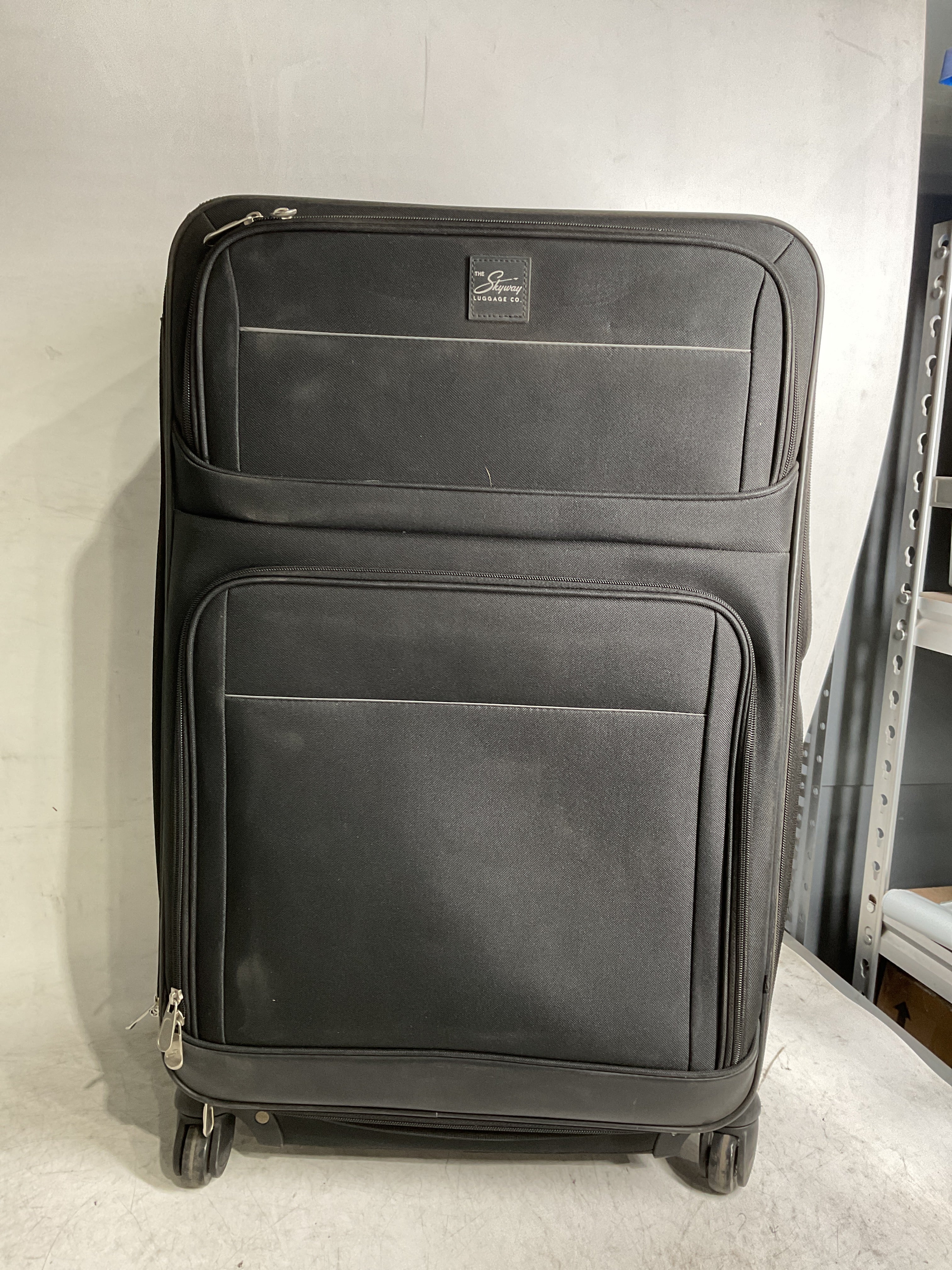 Skyway Luggage Seville Softside 5-Piece Travel Luggage Weather & Abrasion Resistant, Expandable with Spinner Wheels ( Black , 5-Piece Set ) Black 5 Piece Set U1