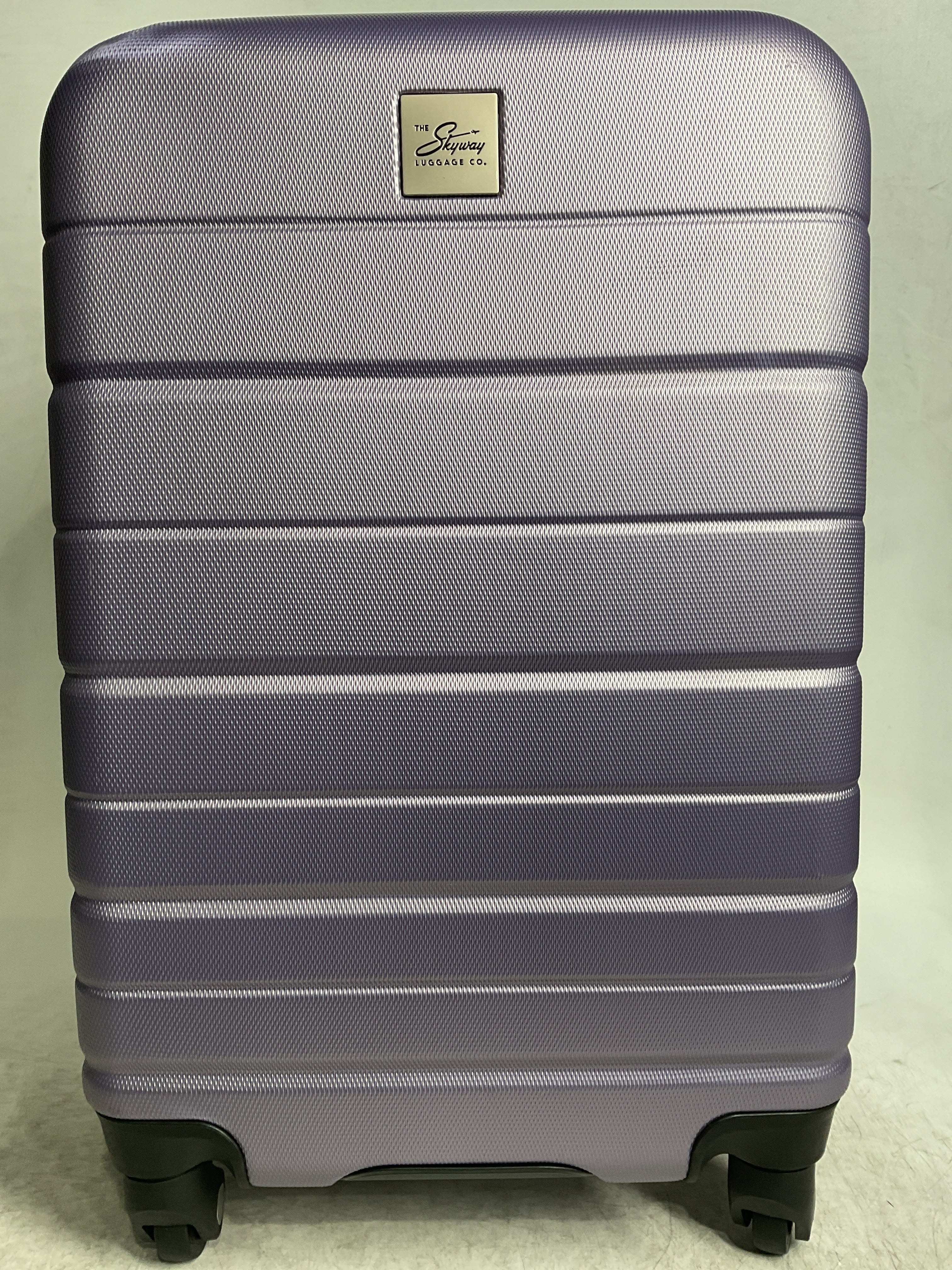 Skyway Epic 2.0 Hardside Lightweight and Durable ABS Shell Luggage, Spacious with Dual Spinning Wheels, Comfort Grip and Expandable, Men and Women ( Silver Lilac , Carry-On 20-inch ) Silver Lilac Carry On 20 Inch U1