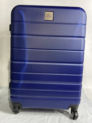 Skyway Epic 2.0 Hardside Lightweight and Durable ABS Shell Luggage, Spacious with Dual Spinning Wheels, Comfort Grip and Expandable, Men and Women ( Royal Blue , Checked-Medium 24-inch ) Royal Blue Checked Medium 24 Inch U1
