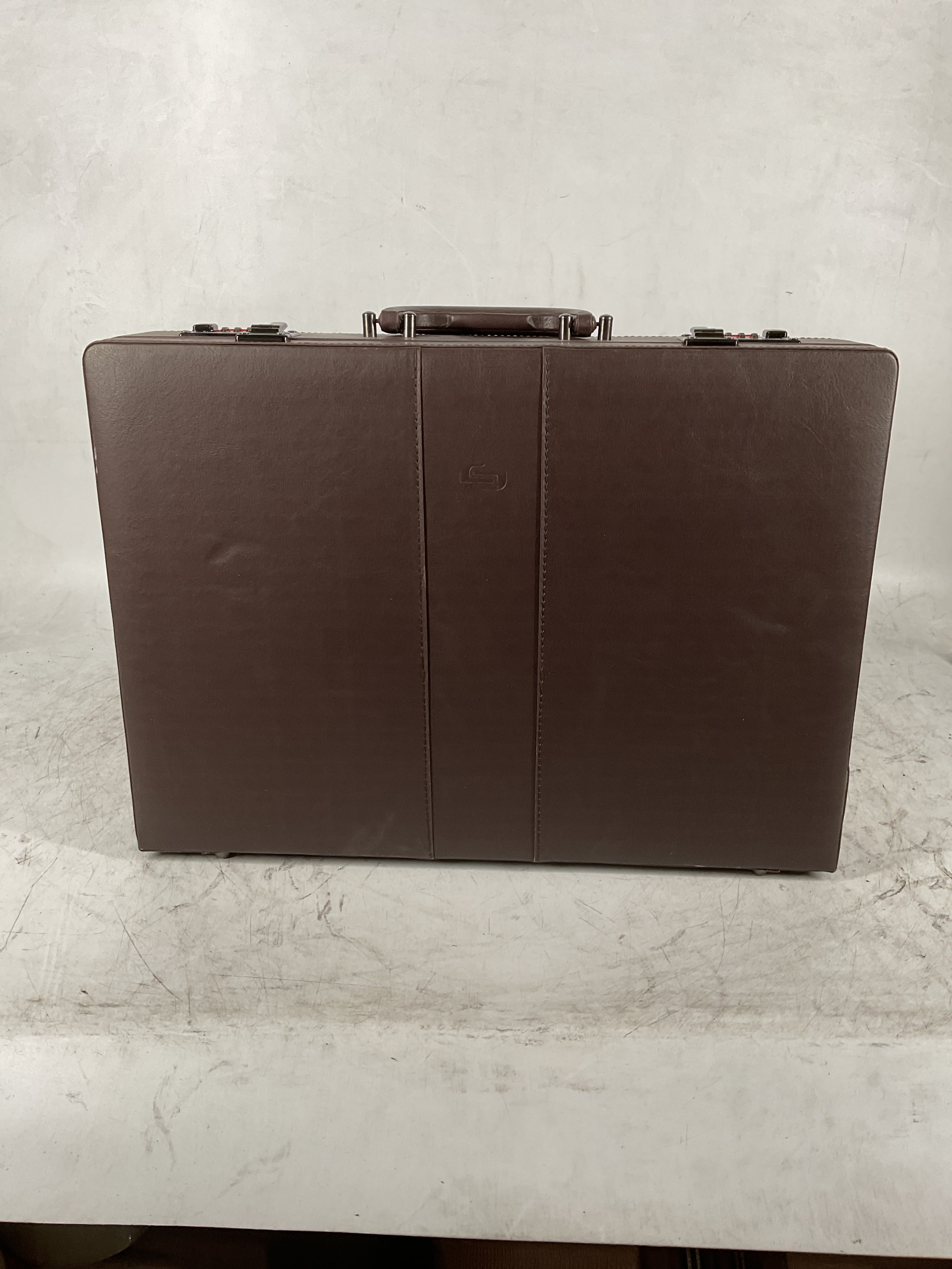 Solo New York Grand Central Attaché Briefcase with Main Compartment, Organizer Section, File Pocket & Dual Combination Locks ( Espresso , One Size ) Espresso One Size U2