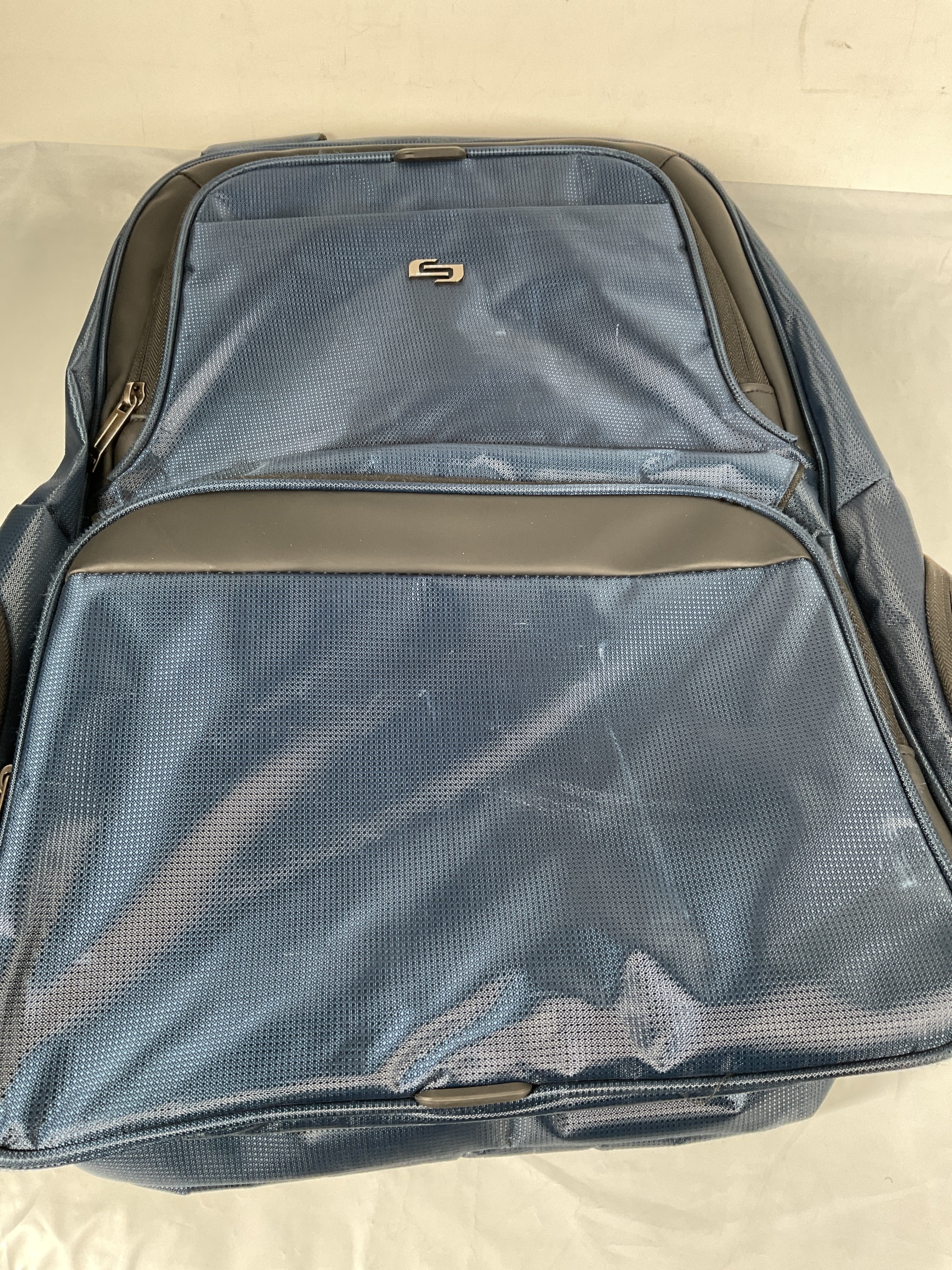 Solo New York Ambition Backpack – Stylish 17.3" Laptop Backpack with Tablet Pocket, Organizer Section, Padded Back & Straps – Perfect for Professionals & Travel ( Navy , One Size ) Navy One Size U1