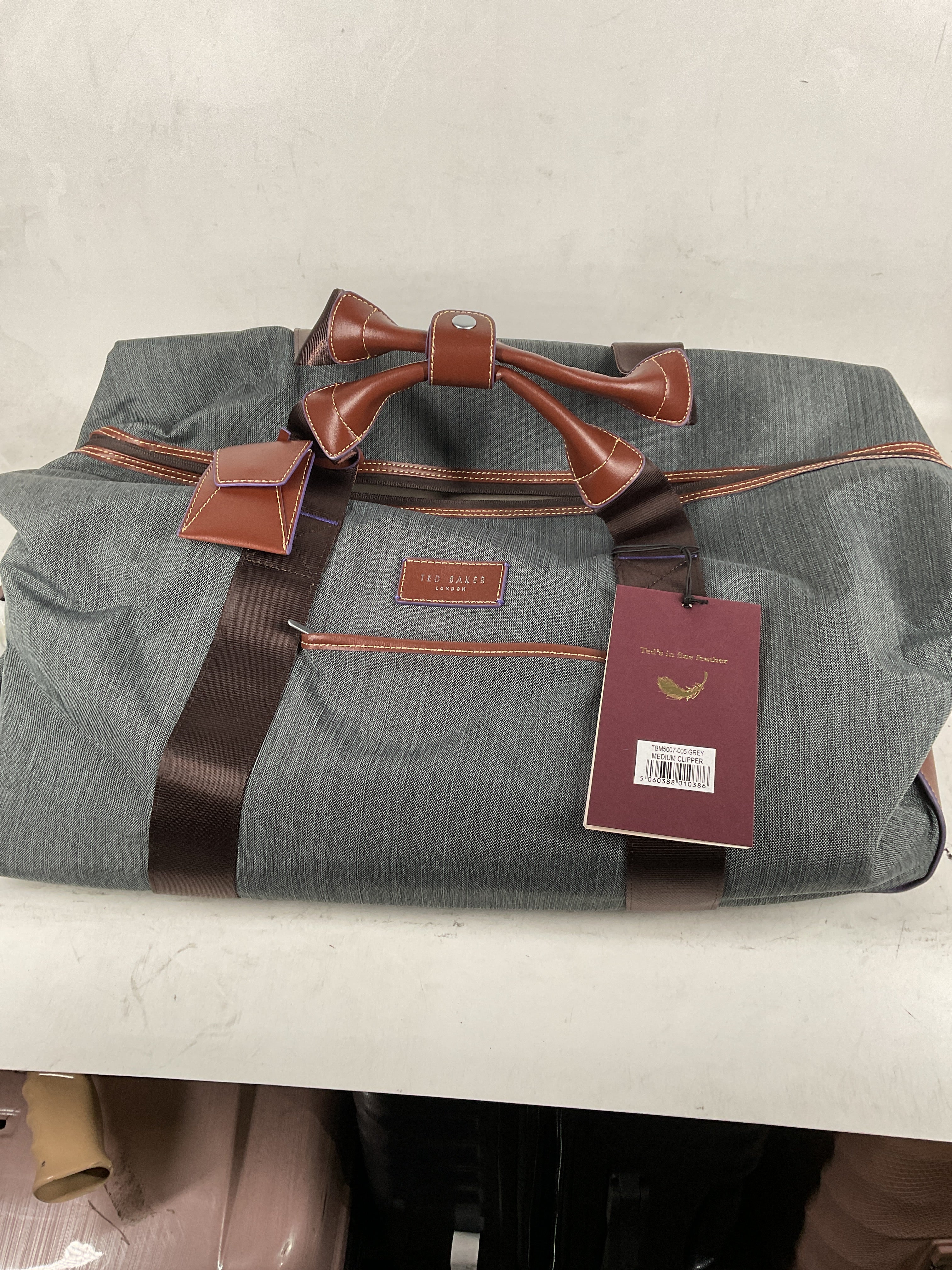 Ted Baker Falconwood Collection Grey Duffel U1