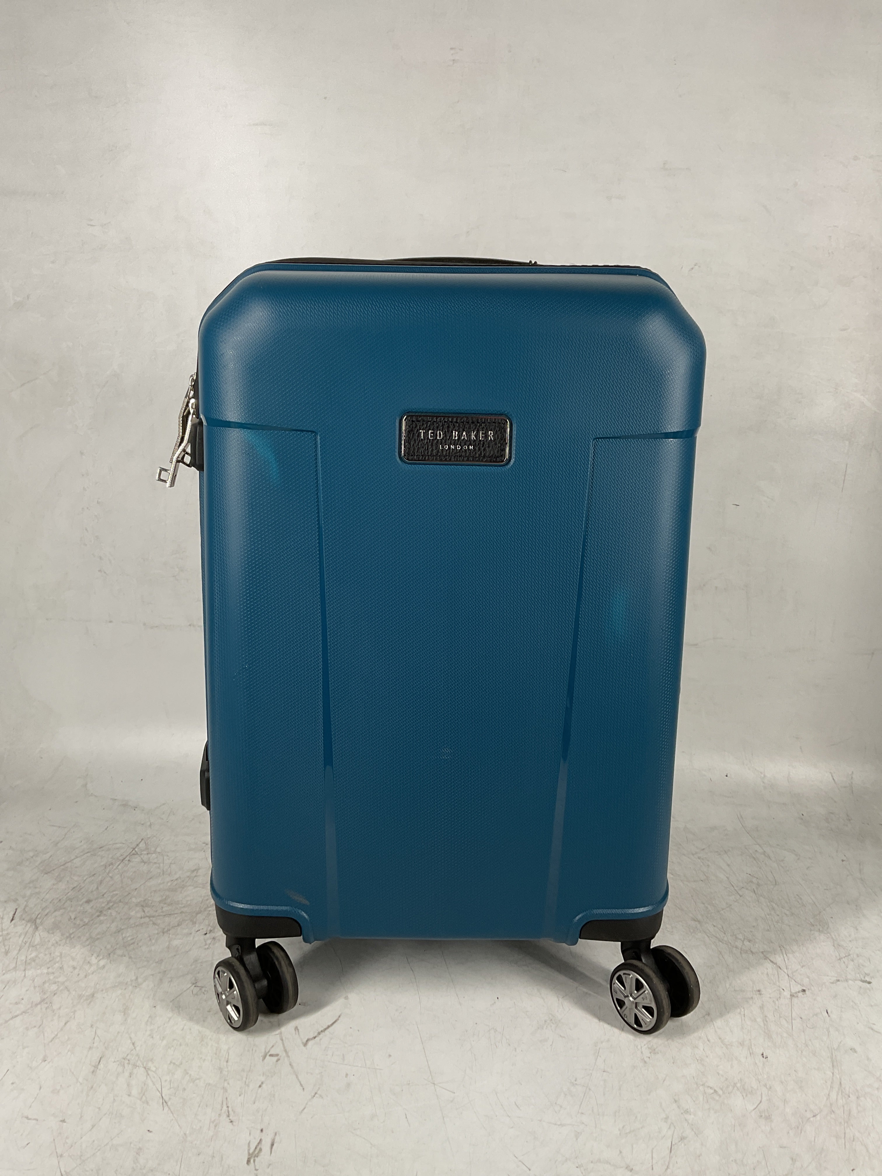 Ted Baker Flying Colours Hardside Trolley 4 Wheel Spinner, TSA Lock, Lightweight Suitcase, Men and Women ( Baltic Blue , 20-Inch Carry-On ) Baltic Blue 20 Inch Carry On U1