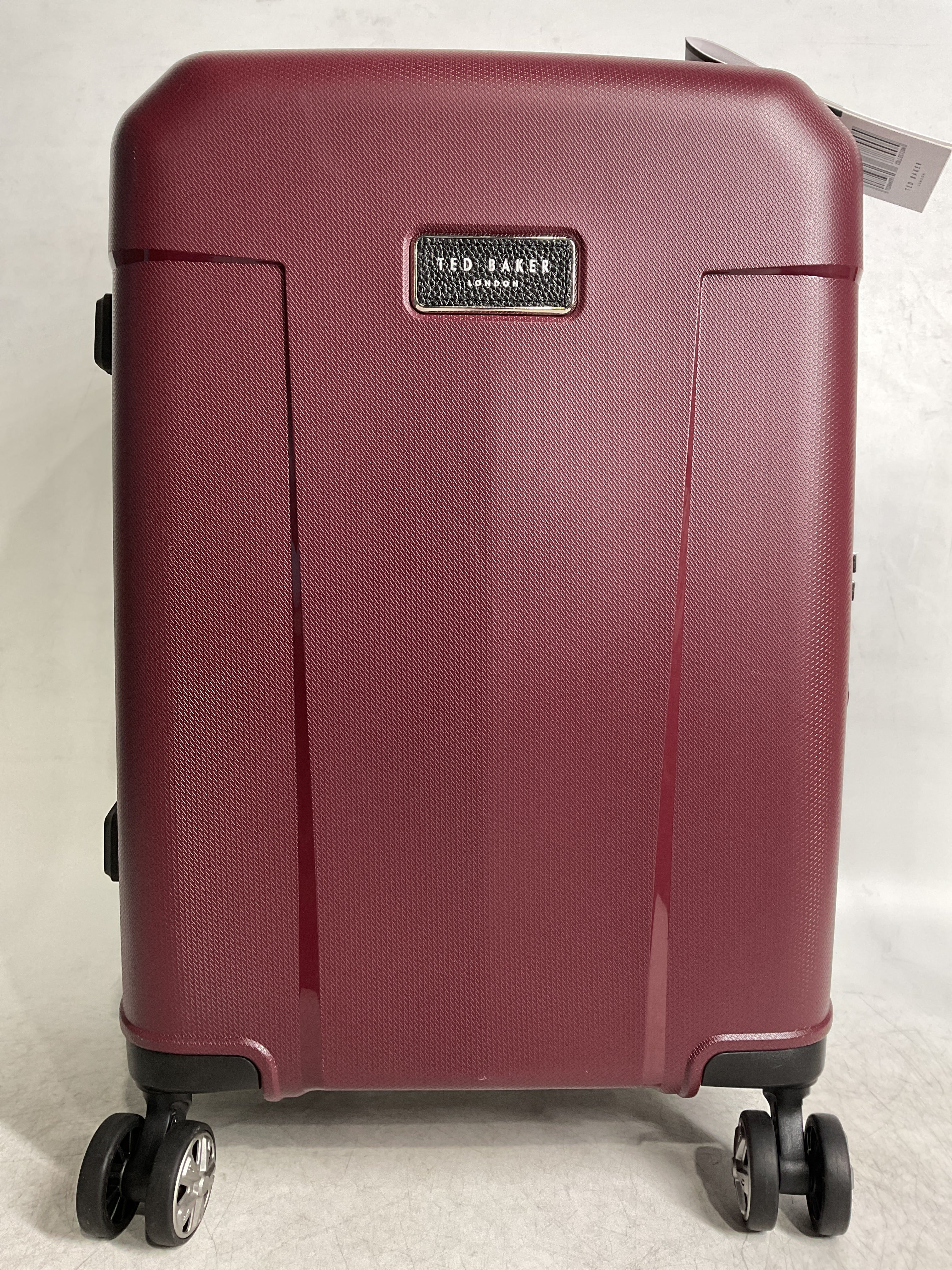 Ted Baker Flying Colours Hardside Trolley 4 Wheel Spinner, TSA Lock, Lightweight Suitcase, Men and Women ( Damson Berry , 20-Inch Carry-On ) Damson Berry 20 Inch Carry On U1