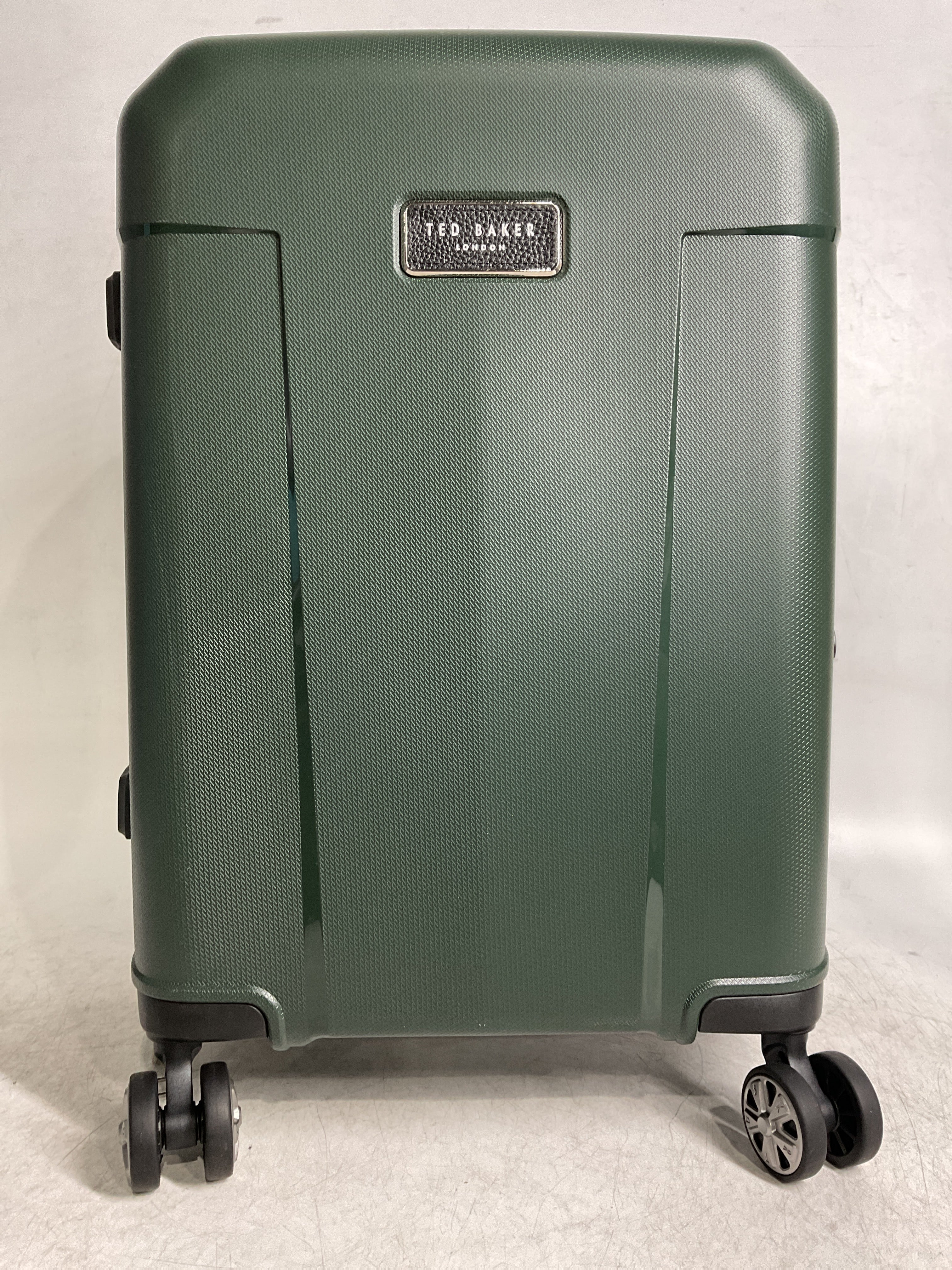 Ted Baker Flying Colours Hardside Trolley 4 Wheel Spinner, TSA Lock, Lightweight Suitcase, Men and Women ( Forest Green , 20-Inch Carry-On ) Forest Green 20 Inch Carry On U1