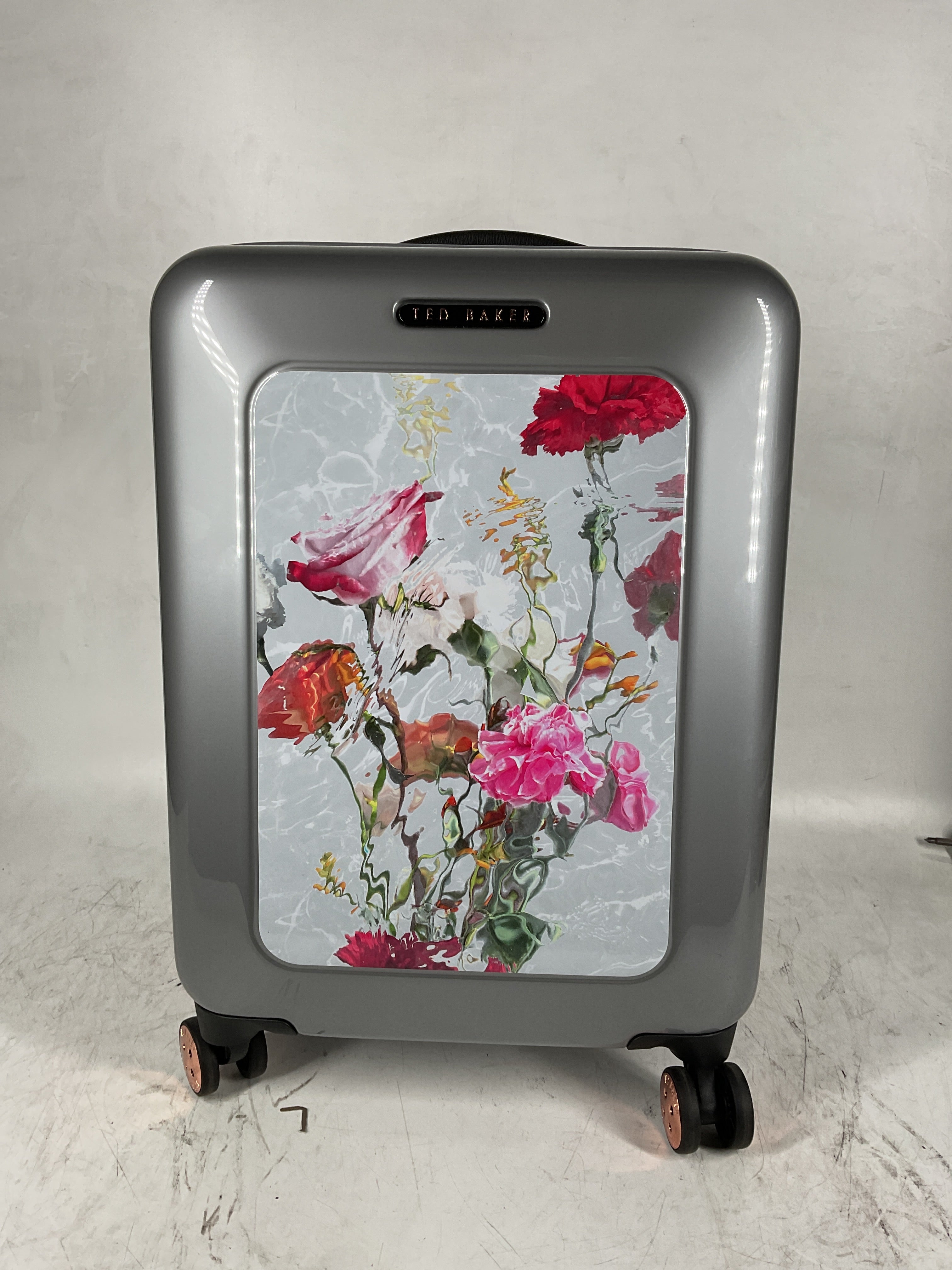 Ted Baker Women's Hardside Lightweight Spinner Luggage Water Floral Carry On 21 Inch U1