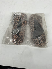 Isotoner Women's Classic Satin Ballerina Slipper Cheetah Medium U2