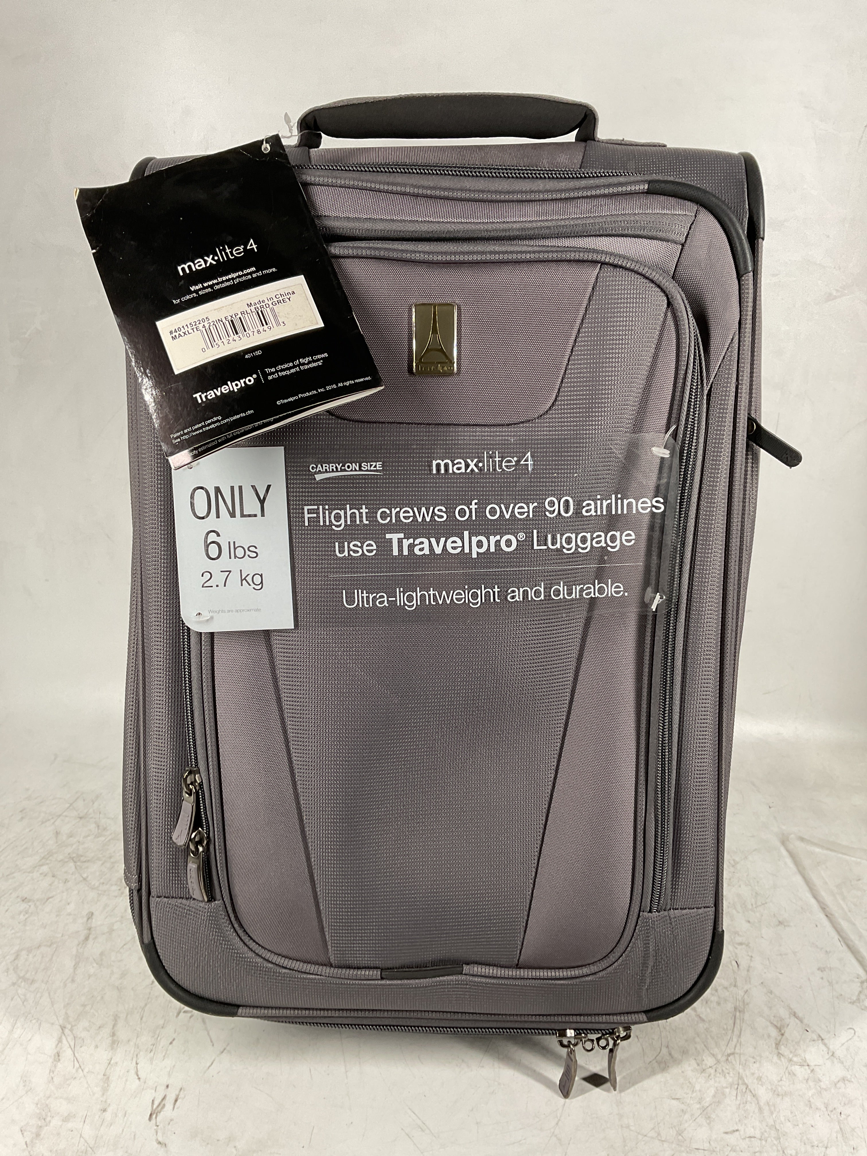 Travelpro Maxlite 4 22-Inch Expandable Rollaboard Grey One Size U4