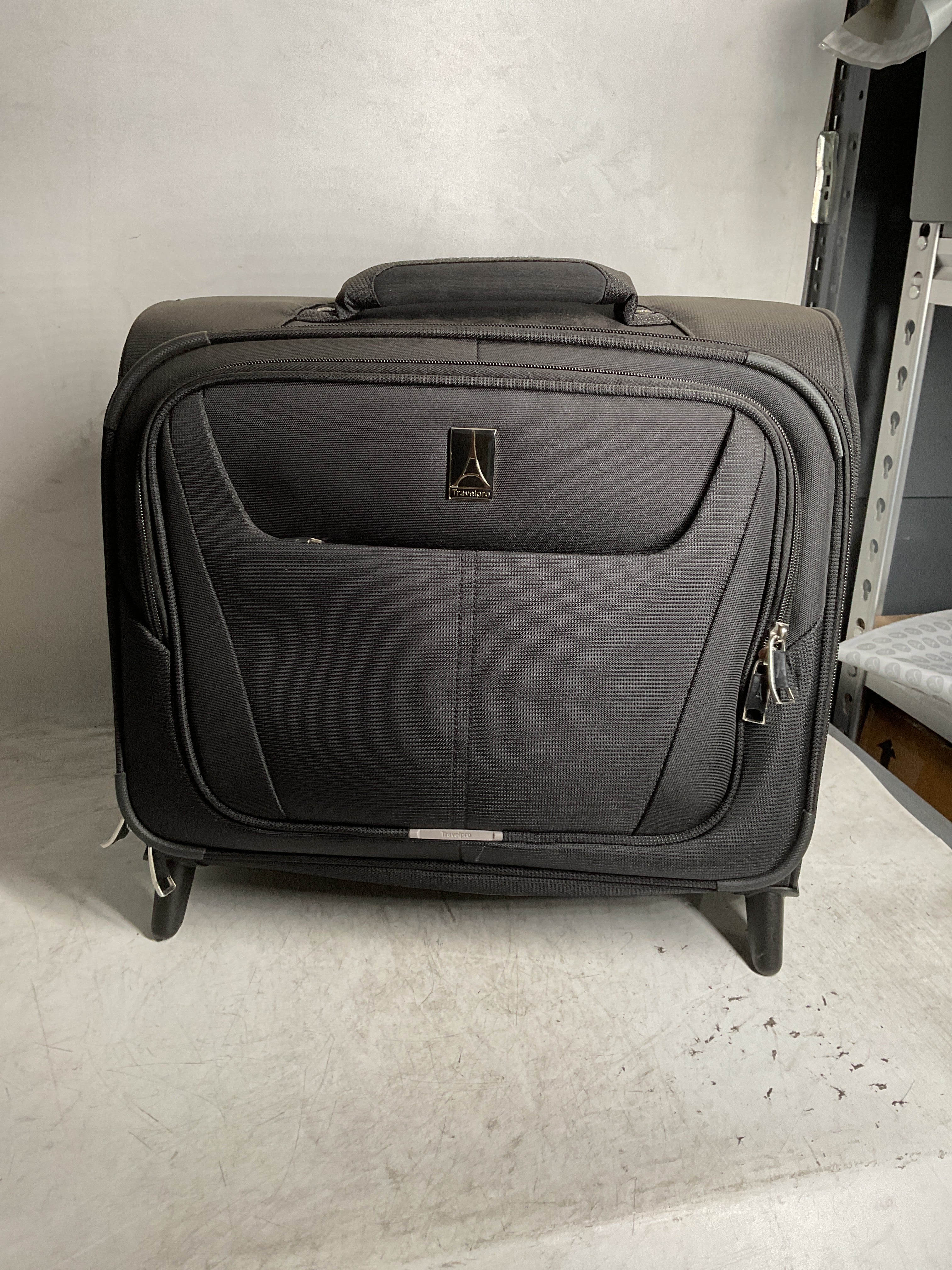 Travelpro Maxlite 5 Softside Lightweight Rolling Underseat Tote Upright 2 Wheel Bag, Men and Women ( Black , 16-Inch ) Black 16 Inch U22