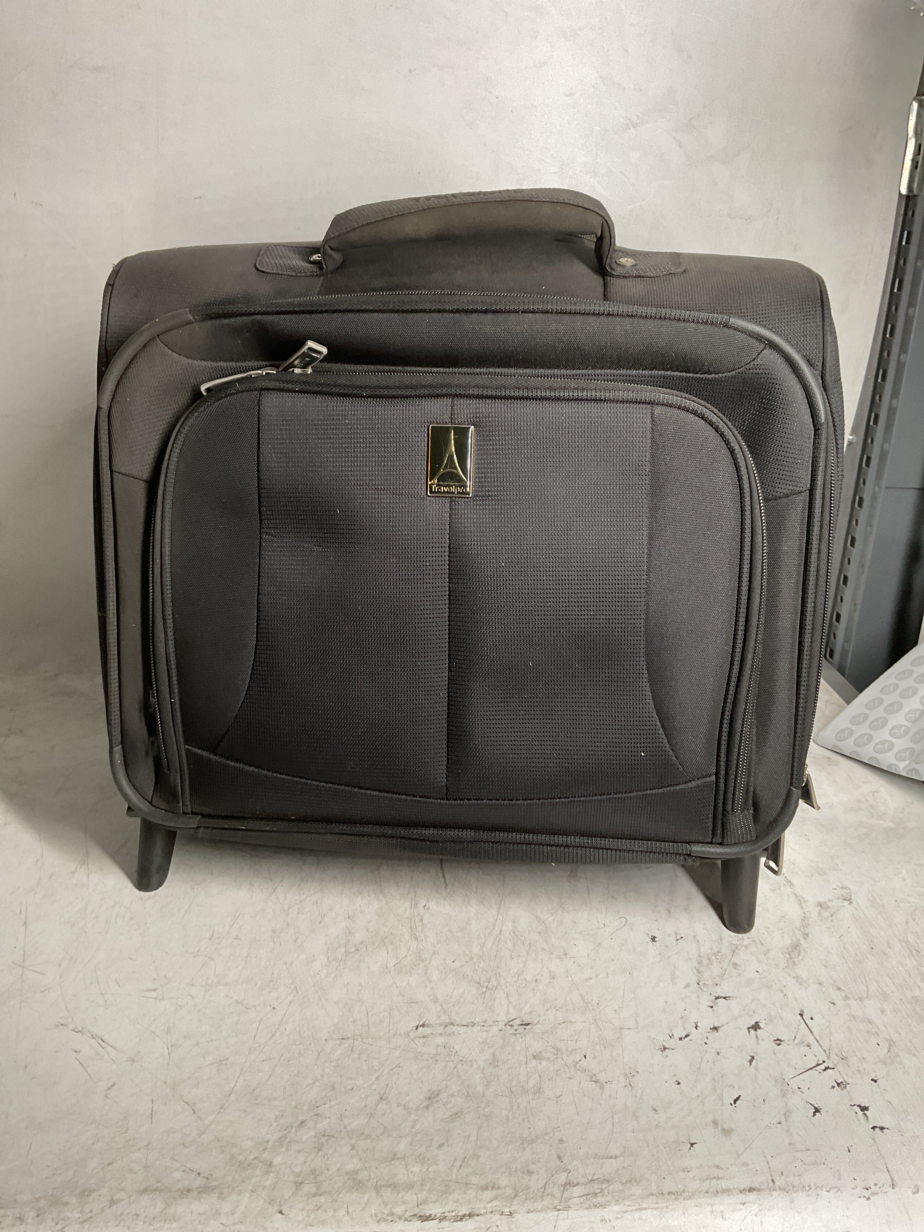 Travelpro Maxlite 5 Softside Lightweight Rolling Underseat Tote Upright 2 Wheel Bag, Men and Women ( Black , 16-Inch ) Black 16 Inch U23