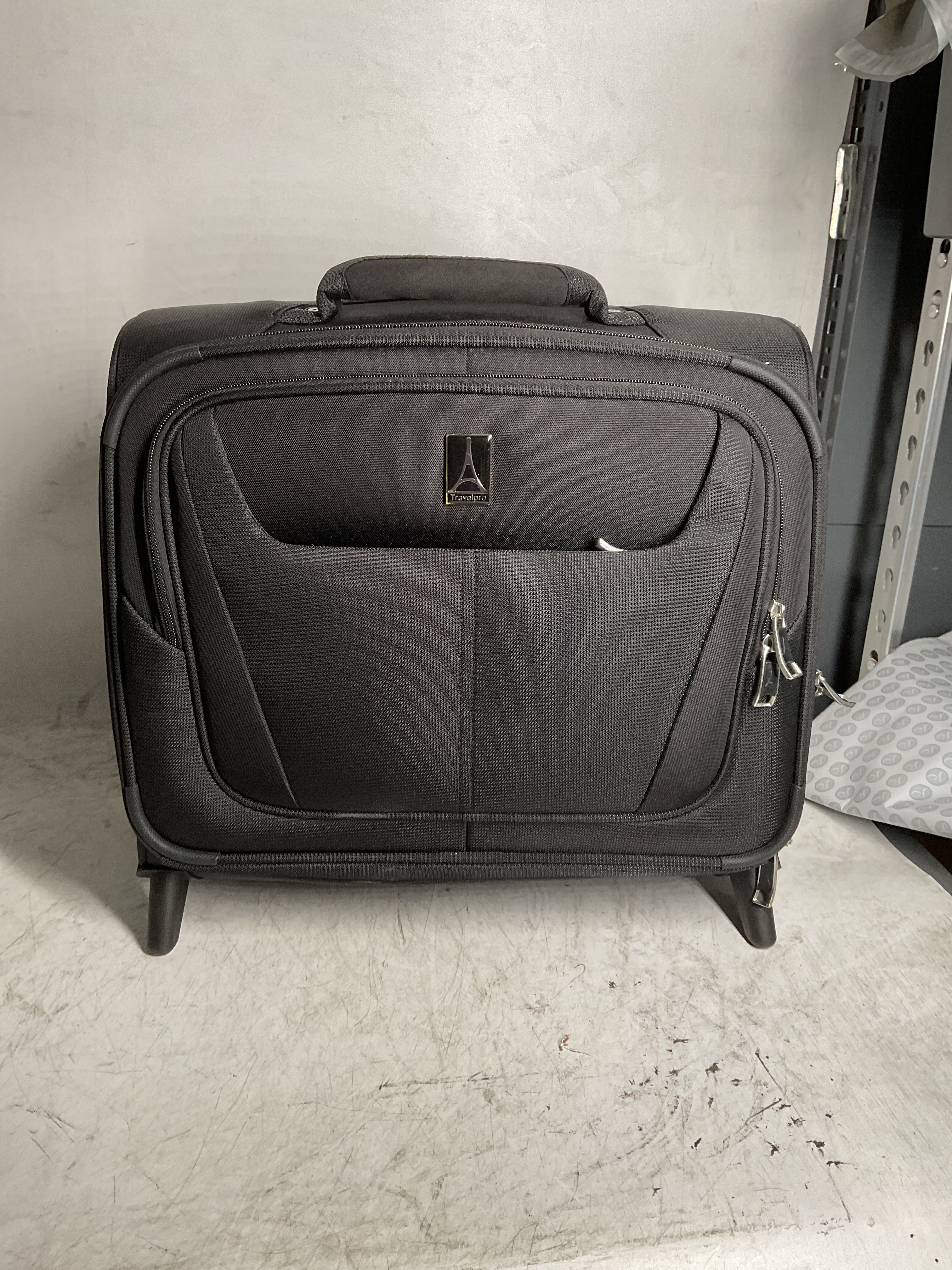 Travelpro Maxlite 5 Softside Lightweight Rolling Underseat Tote Upright 2 Wheel Bag, Men and Women ( Black , 16-Inch ) Black 16 Inch U24