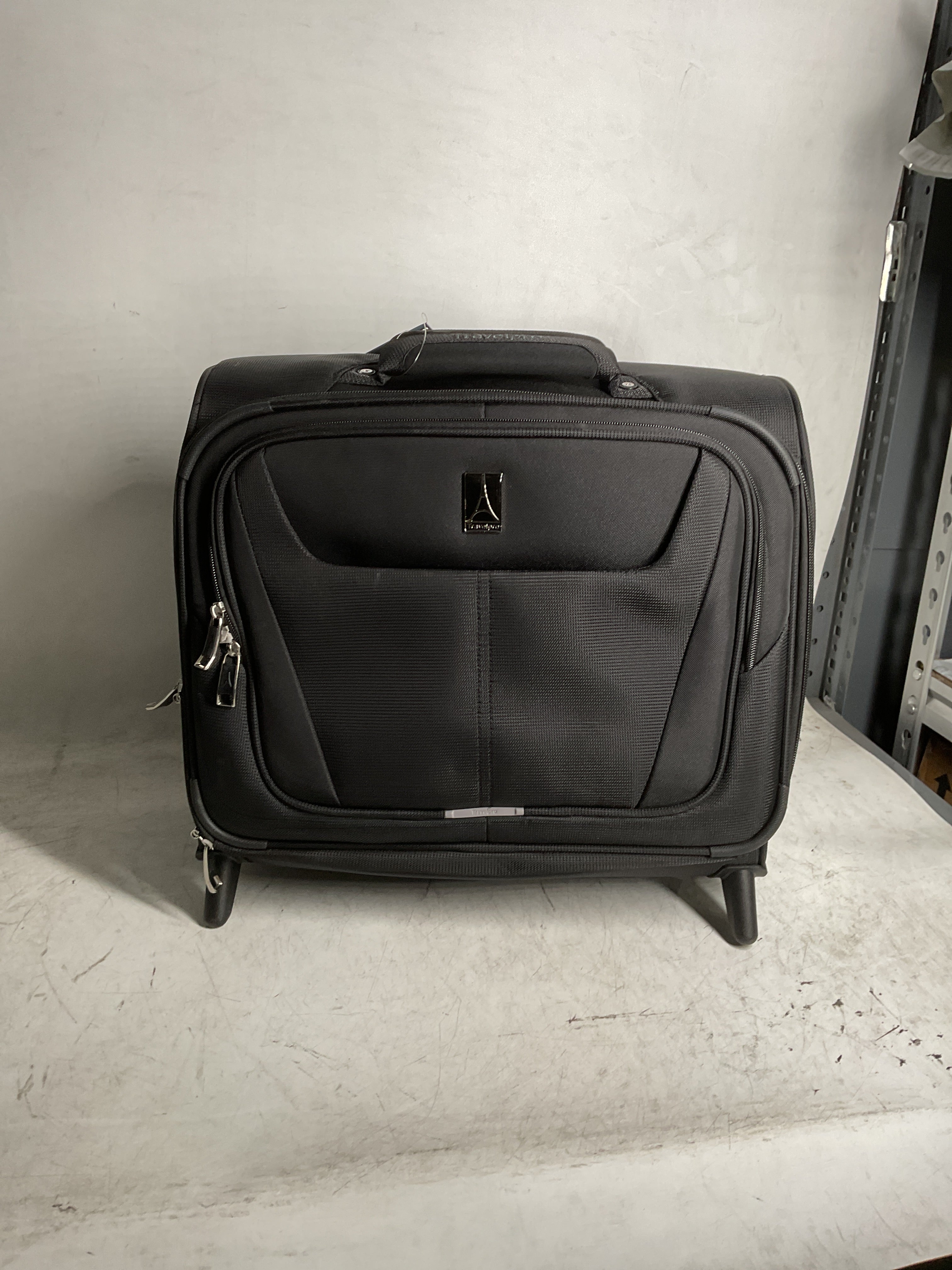 Travelpro Maxlite 5 Softside Lightweight Rolling Underseat Tote Upright 2 Wheel Bag, Men and Women ( Black , 16-Inch ) Black 16 Inch U25