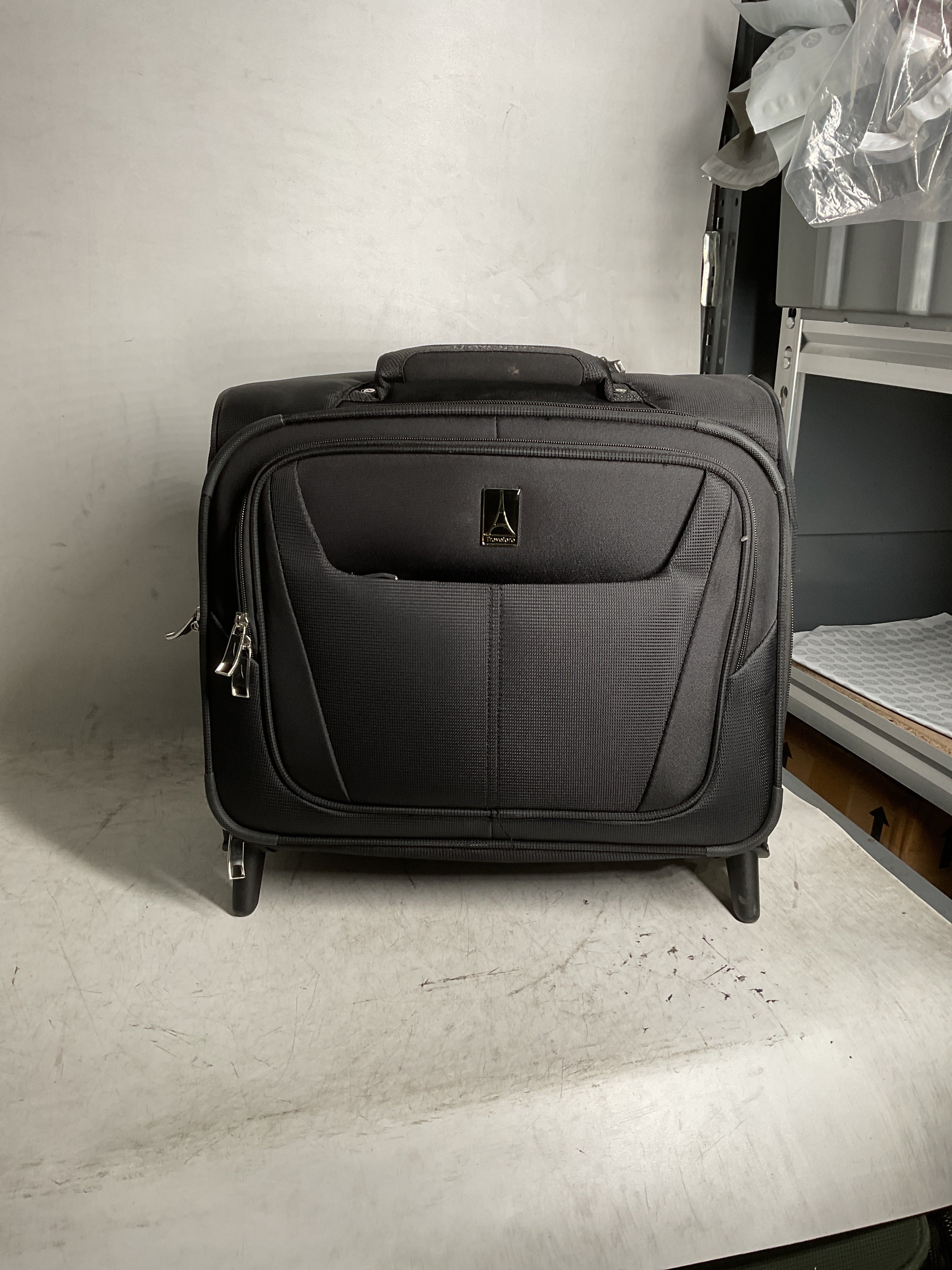 Travelpro Maxlite 5 Softside Lightweight Rolling Underseat Tote Upright 2 Wheel Bag, Men and Women ( Black , 16-Inch ) Black 16 Inch U26