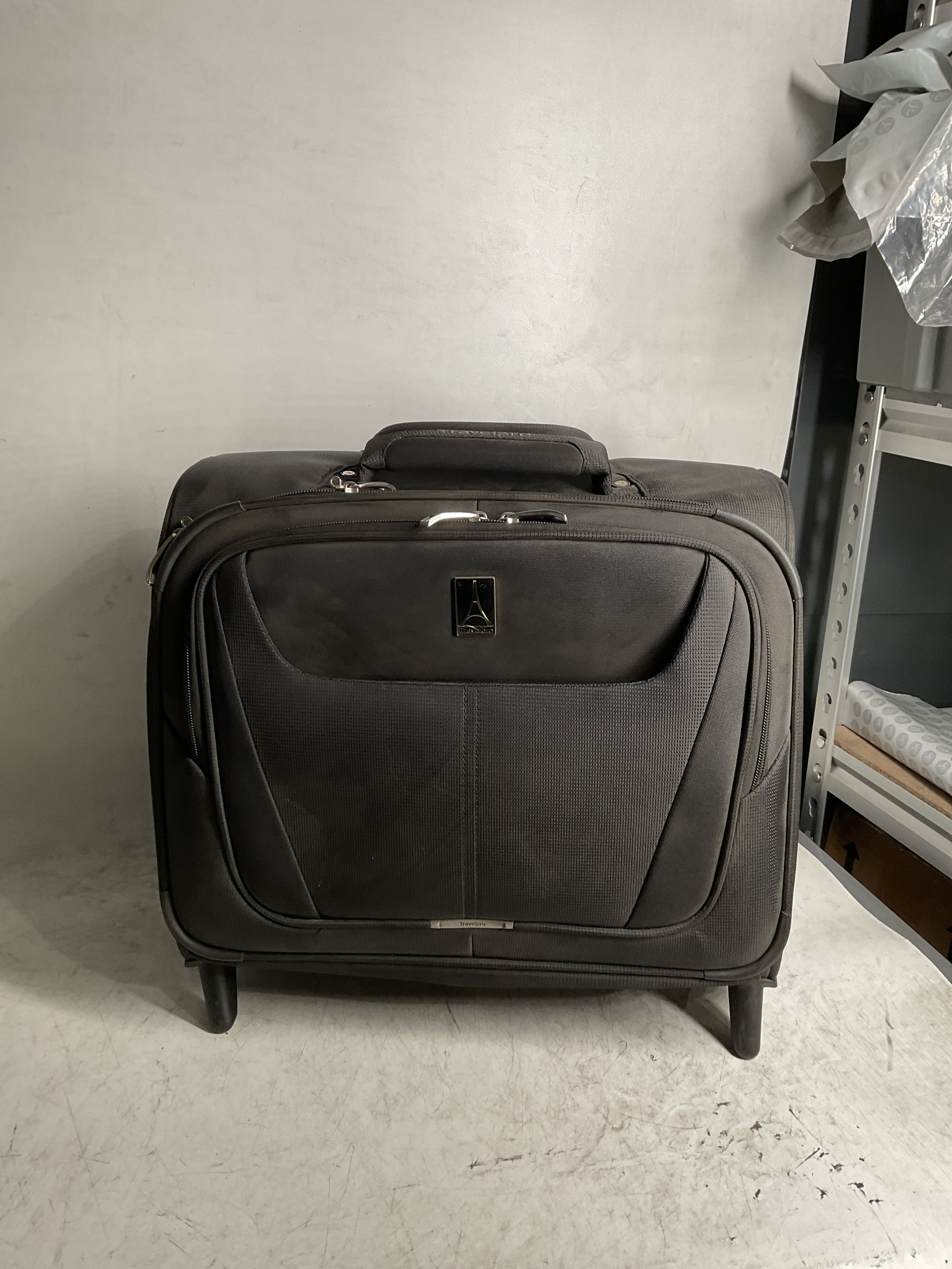 Travelpro Maxlite 5 Softside Lightweight Rolling Underseat Tote Upright 2 Wheel Bag, Men and Women ( Black , 16-Inch ) Black 16 Inch U27