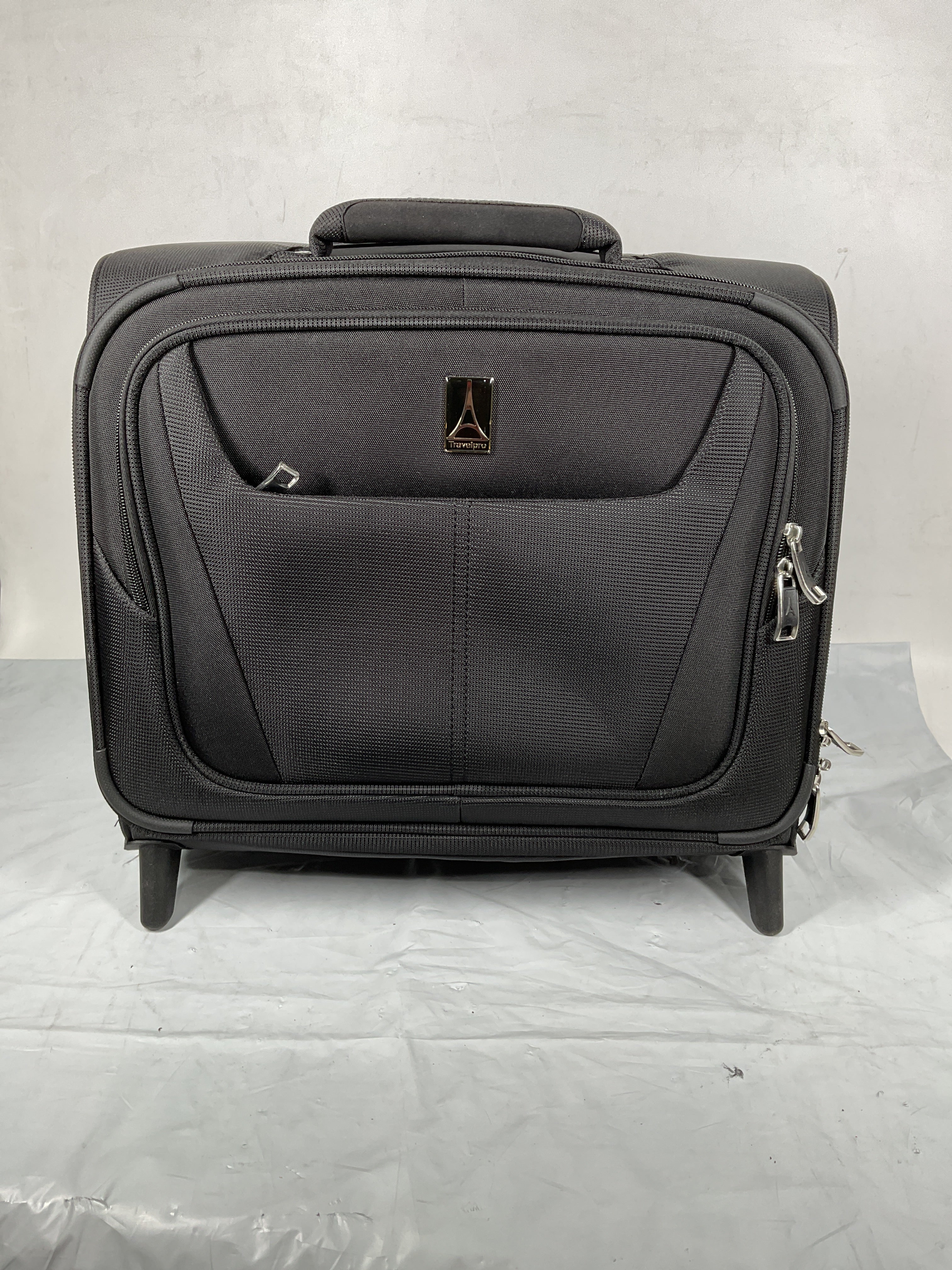 Travelpro Maxlite 5 Softside Lightweight Rolling Underseat Tote Upright 2 Wheel Bag, Men and Women ( Black , 16-Inch ) Black 16 Inch U32