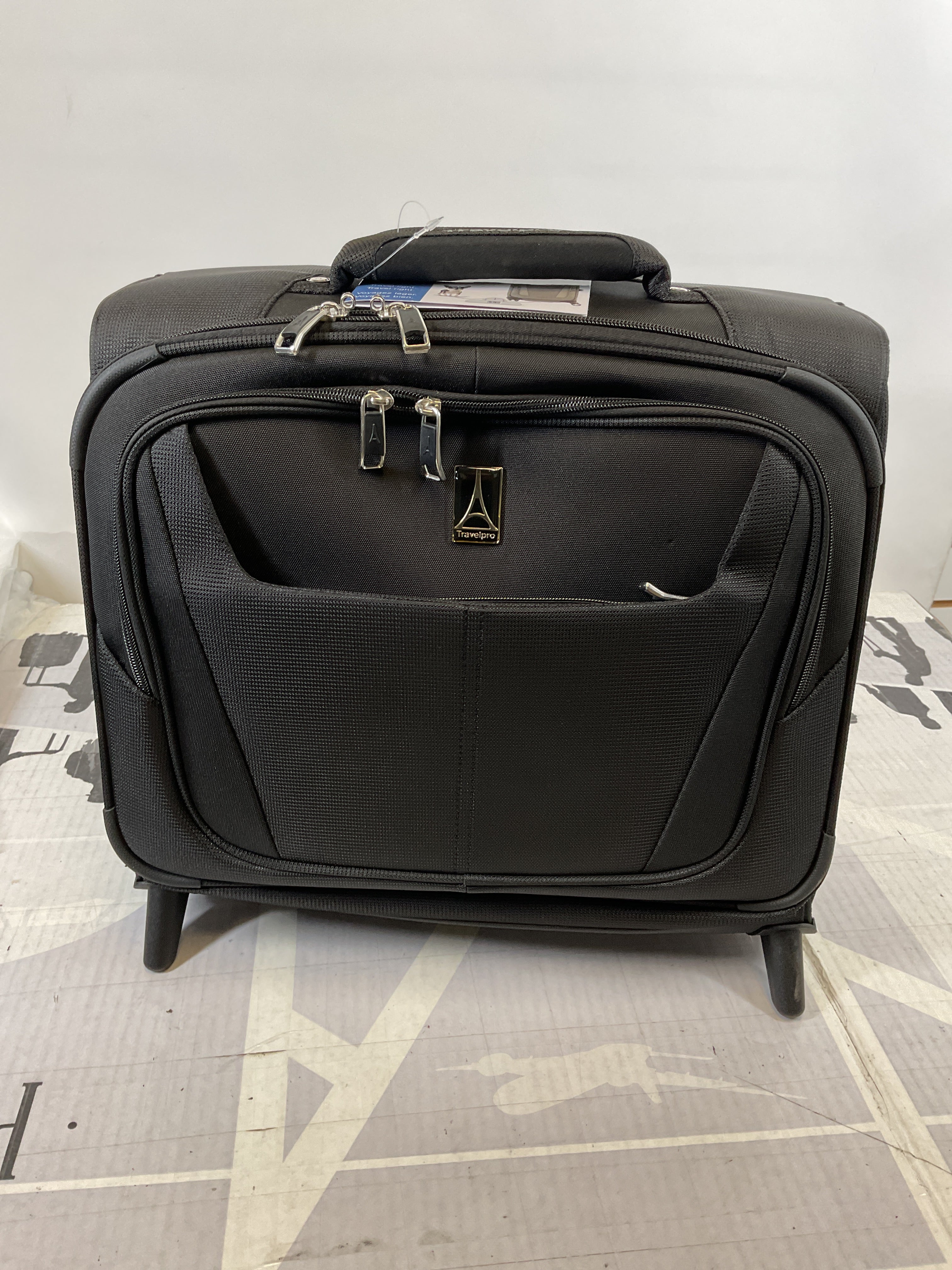 Travelpro Maxlite 5 Softside Lightweight Rolling Underseat Tote Upright 2 Wheel Bag, Men and Women ( Black , 16-Inch ) Black 16 Inch U33
