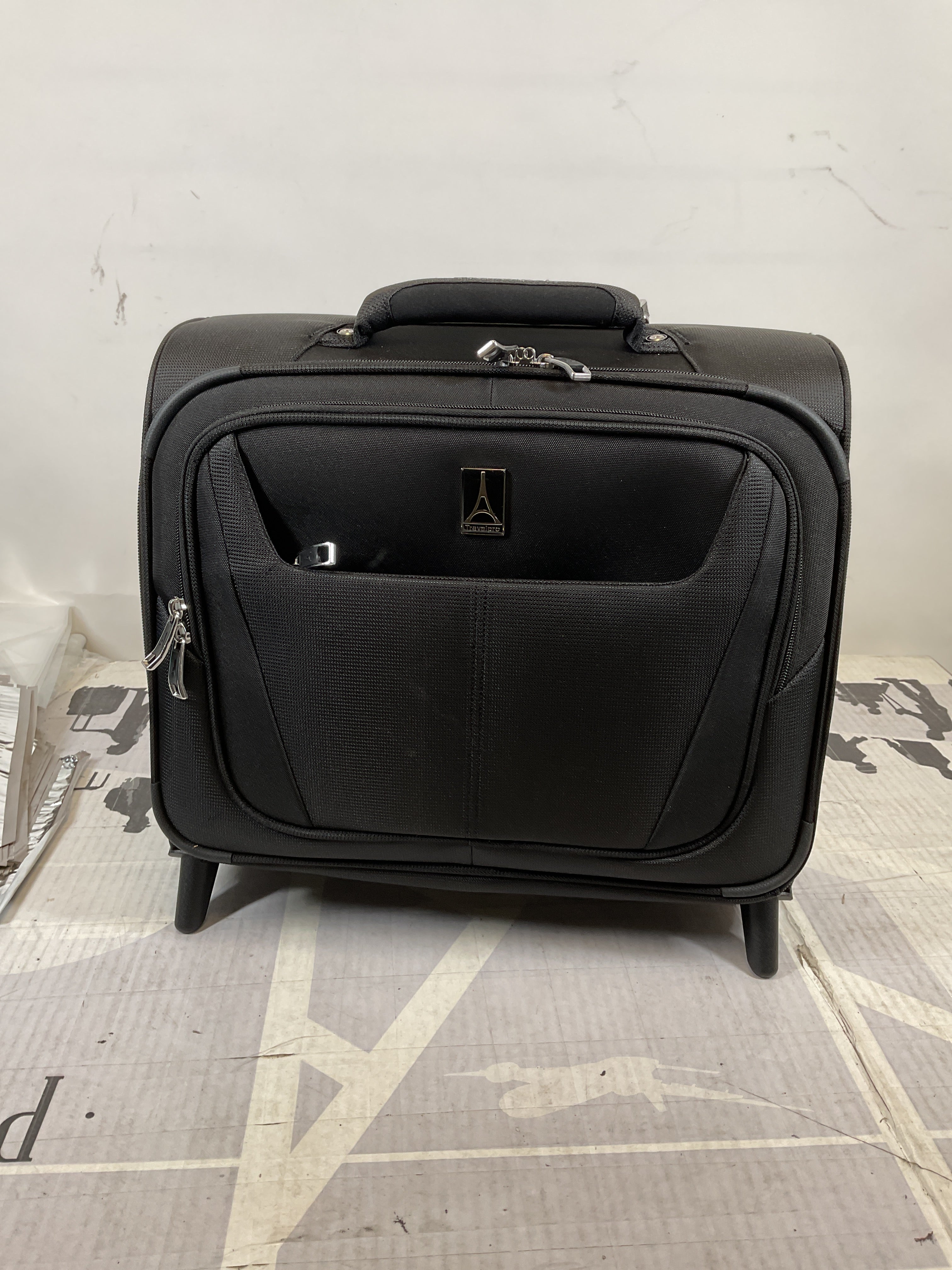 Travelpro Maxlite 5 Softside Lightweight Rolling Underseat Tote Upright 2 Wheel Bag, Men and Women ( Black , 16-Inch ) Black 16 Inch U35