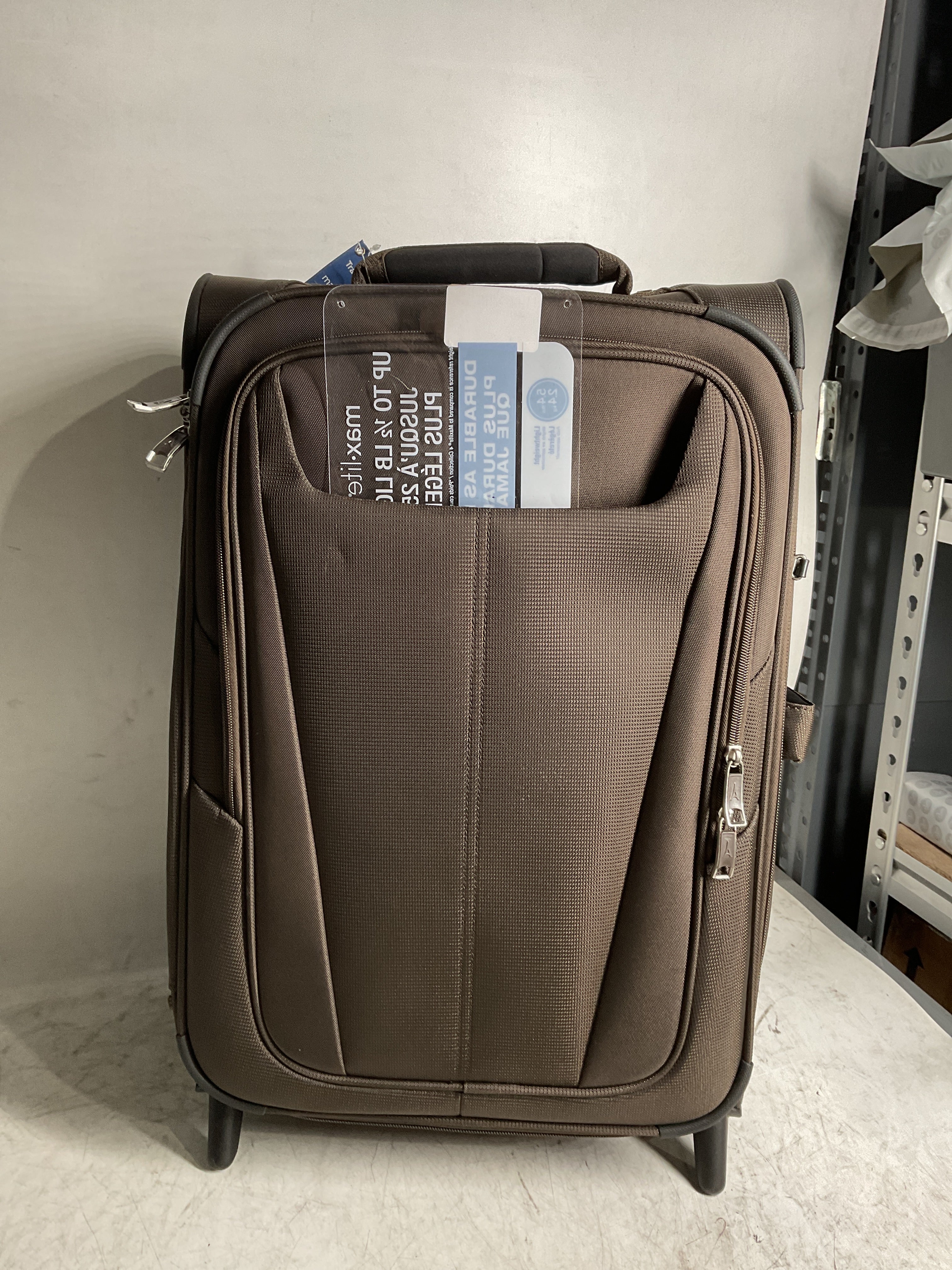 Travelpro Maxlite 5 Softside Expandable Upright 2 Wheel Luggage, Lightweight Suitcase, Men and Women ( Mocha , Carry-on 22-Inch ) Mocha Carry On 22 Inch U17