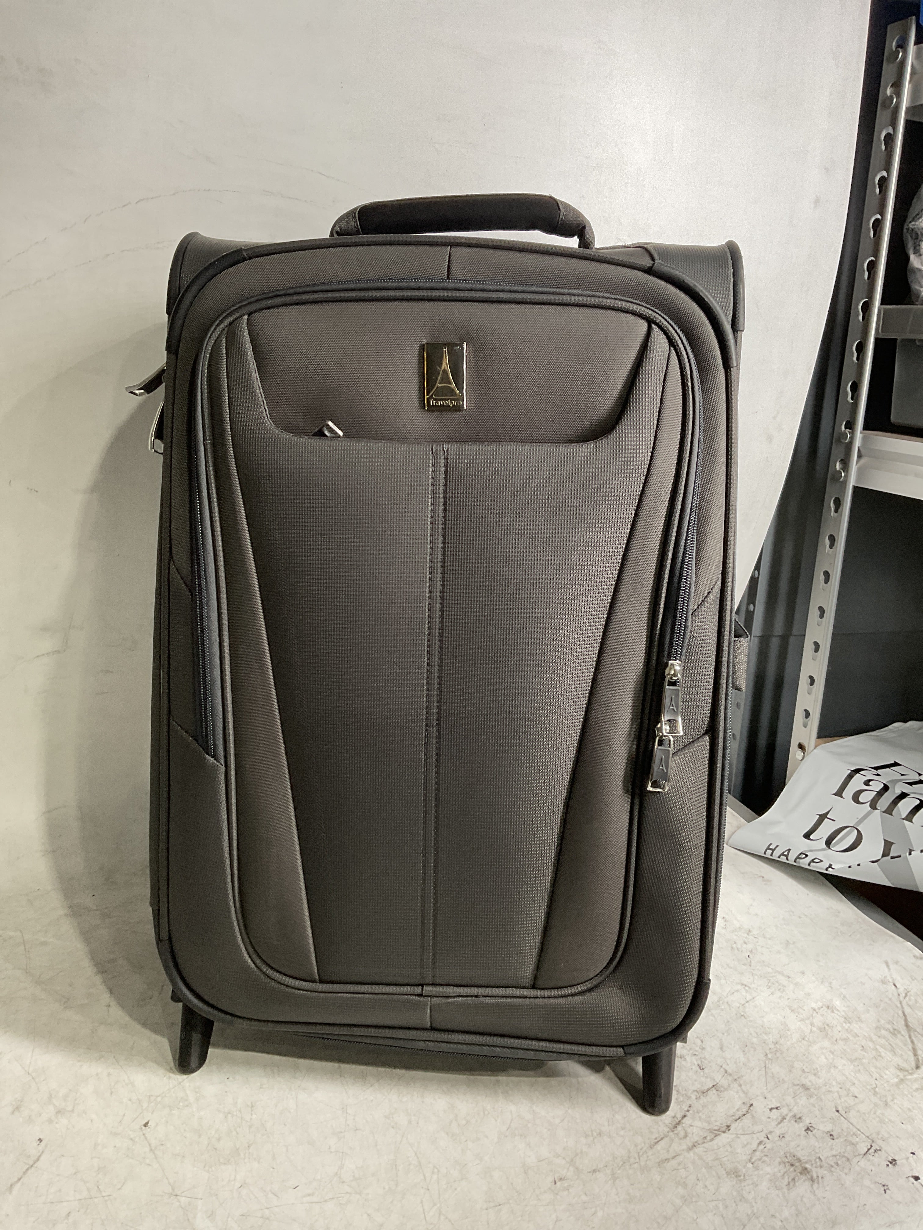 Travelpro Maxlite 5 Softside Expandable Upright 2 Wheel Luggage, Lightweight Suitcase, Men and Women ( Shadow Grey , Carry-on 22-Inch ) Shadow Grey Carry On 22 Inch U20