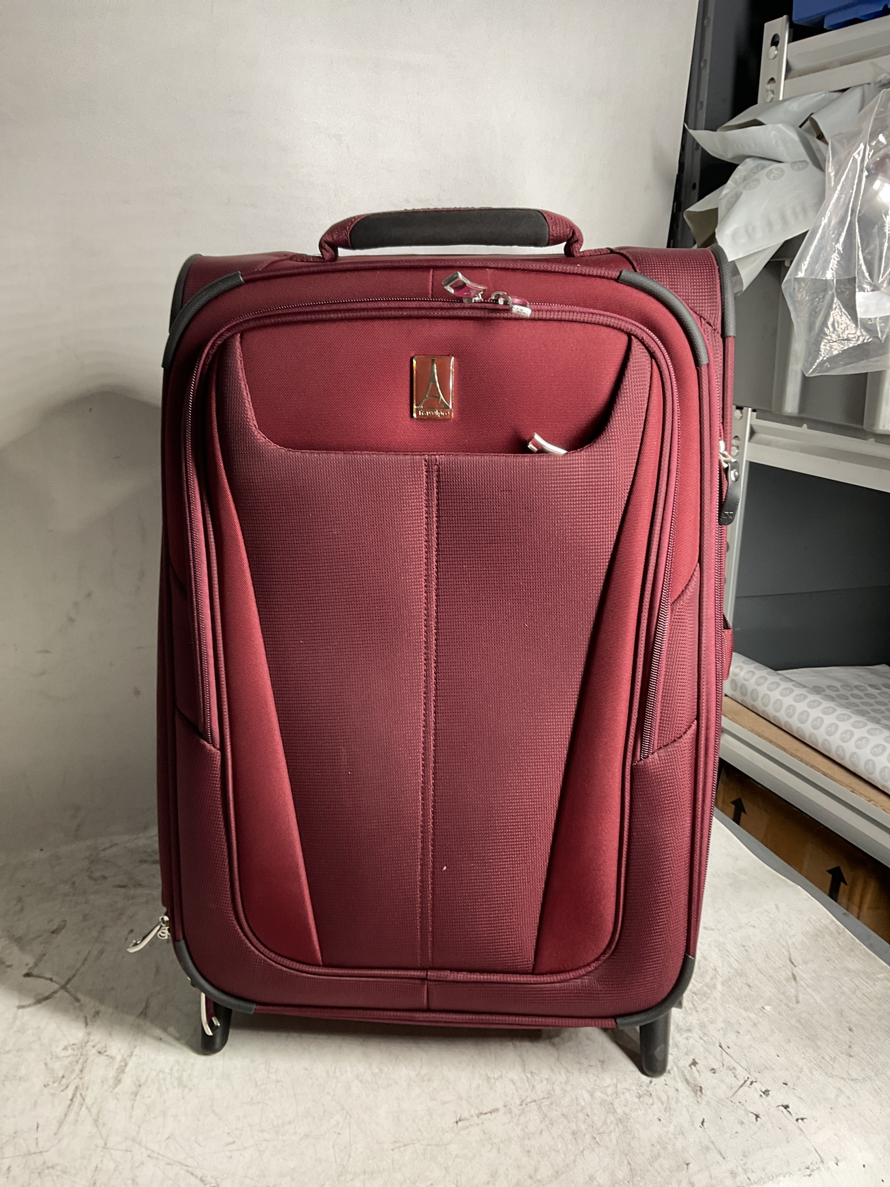 Travelpro Maxlite 5 Softside Expandable Upright 2 Wheel Luggage, Lightweight Suitcase, Men and Women ( Burgundy , Carry-on 22-Inch ) Burgundy Carry On 22 Inch U25
