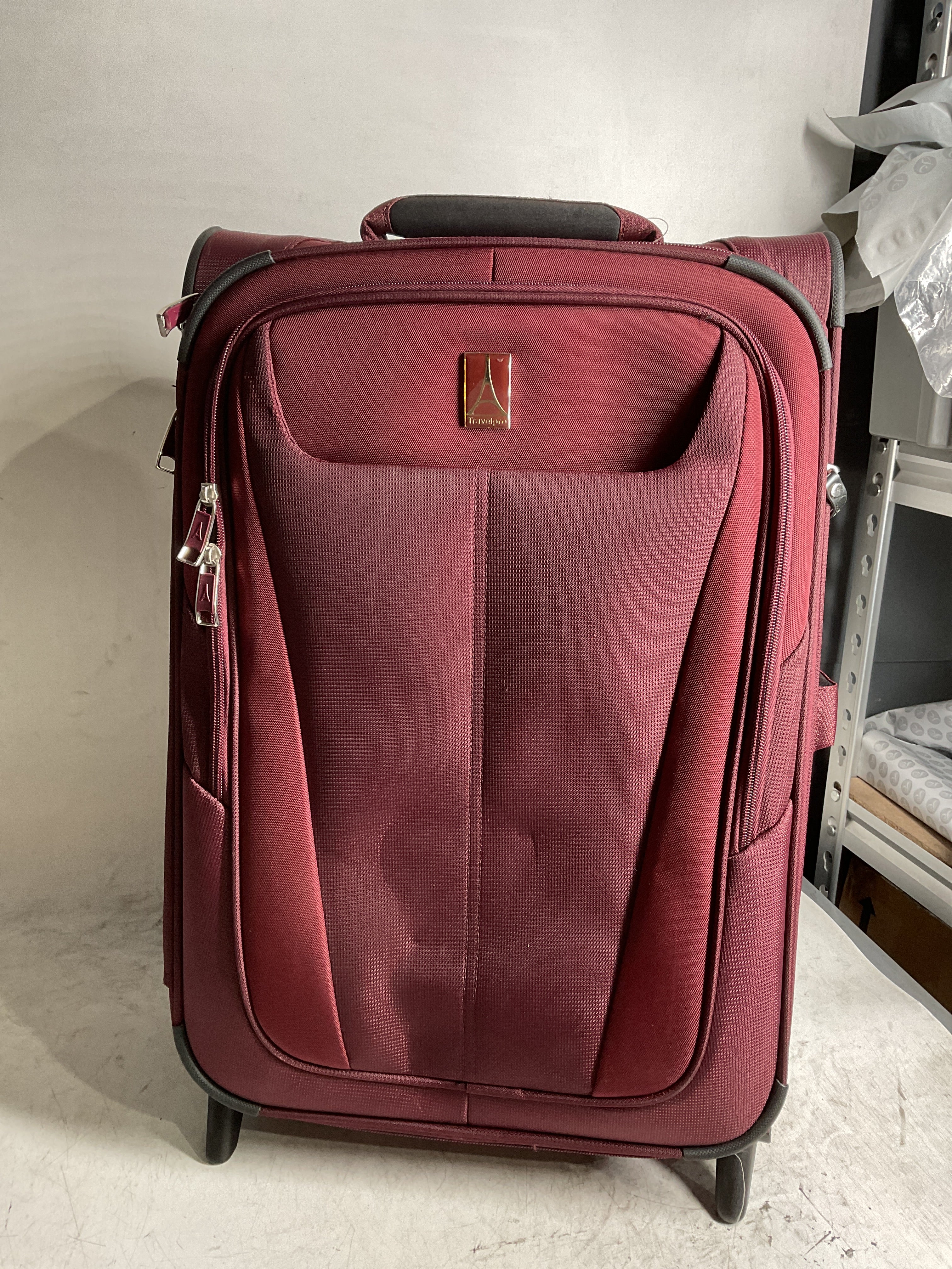 Travelpro Maxlite 5 Softside Expandable Upright 2 Wheel Luggage, Lightweight Suitcase, Men and Women ( Burgundy , Carry-on 22-Inch ) Burgundy Carry On 22 Inch U26