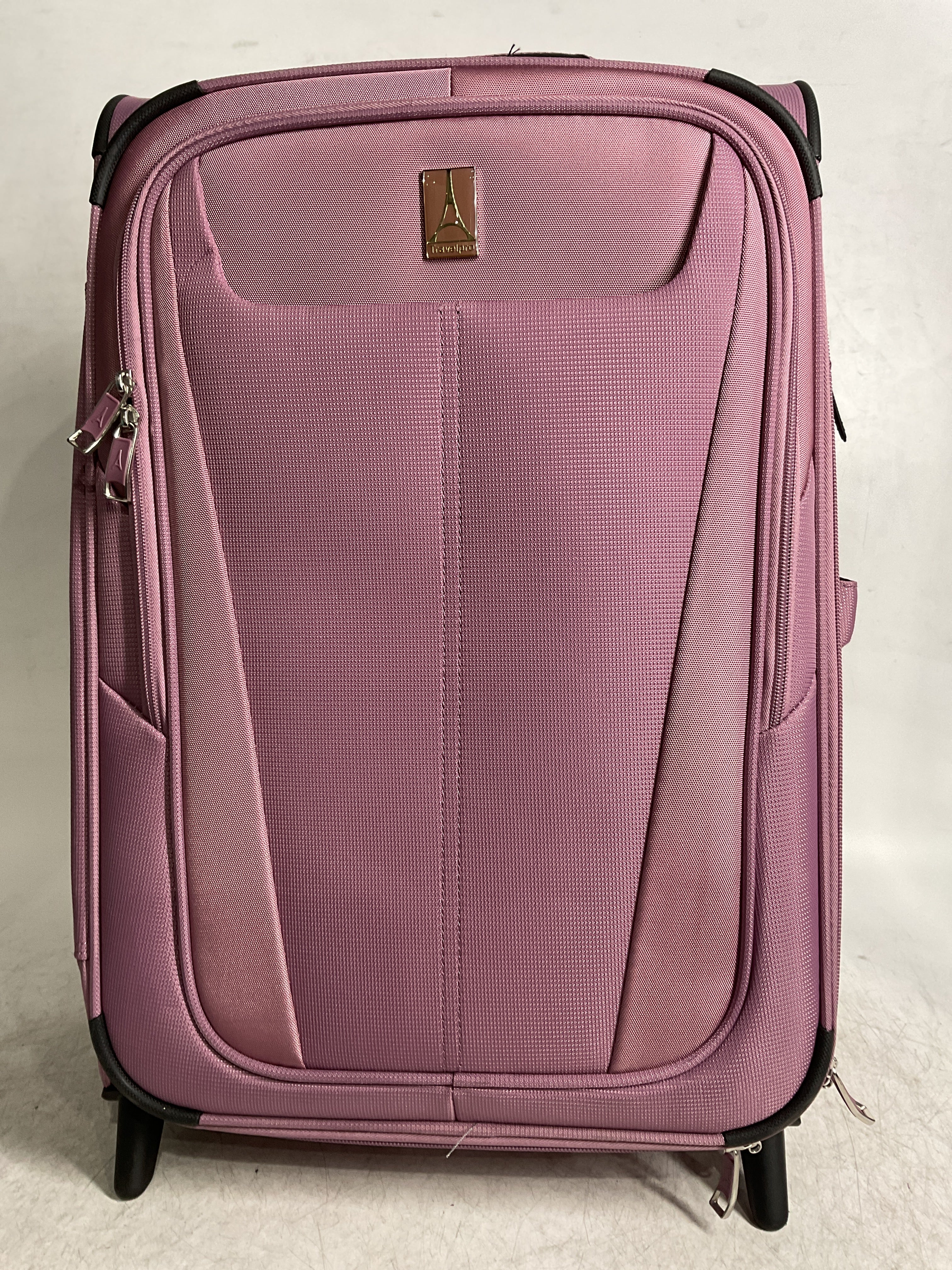 Travelpro Maxlite 5 Softside Expandable Upright 2 Wheel Luggage, Lightweight Suitcase, Men and Women ( Orchid Pink Purple , Carry-on 22-Inch ) Orchid Pink Purple Carry On 22 Inch U3