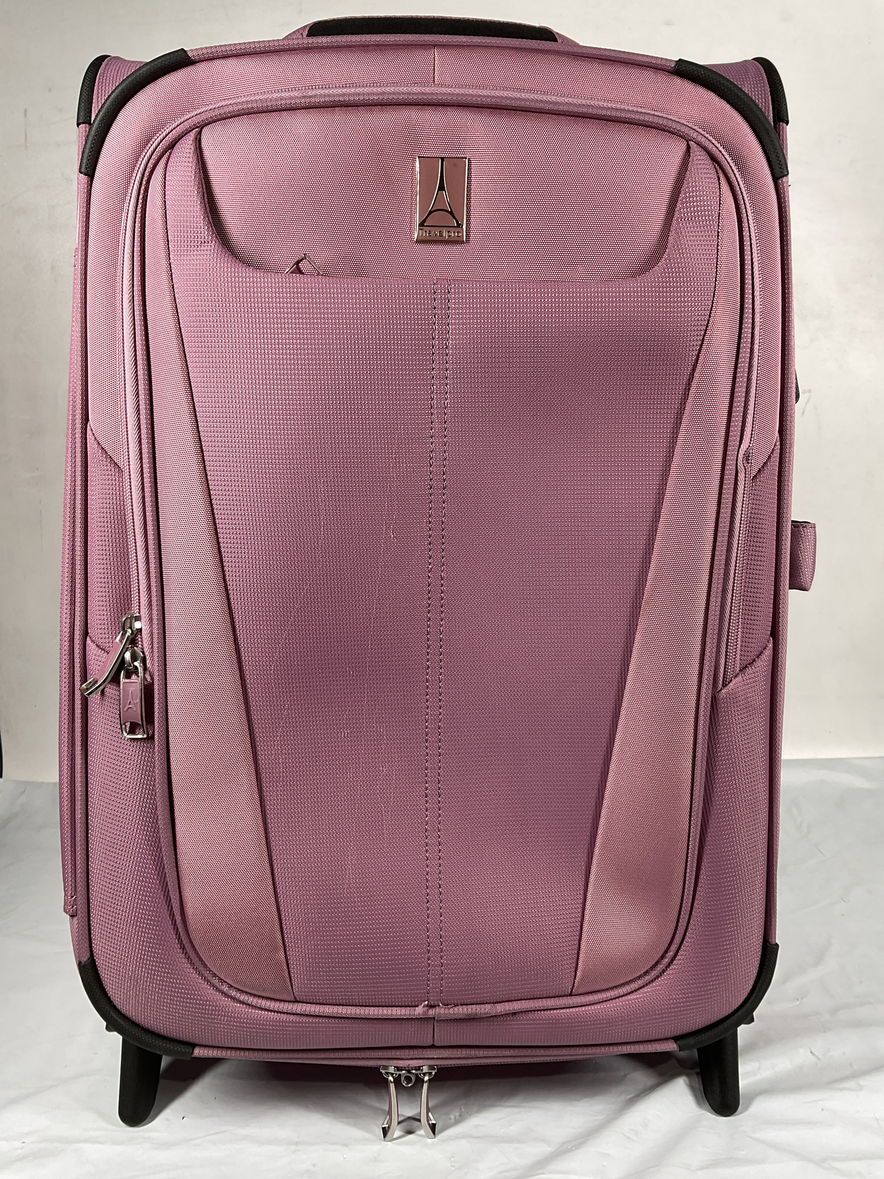Travelpro Maxlite 5 Softside Expandable Upright 2 Wheel Luggage, Lightweight Suitcase, Men and Women ( Orchid Pink Purple , Carry-on 22-Inch ) Orchid Pink Purple Carry On 22 Inch U6