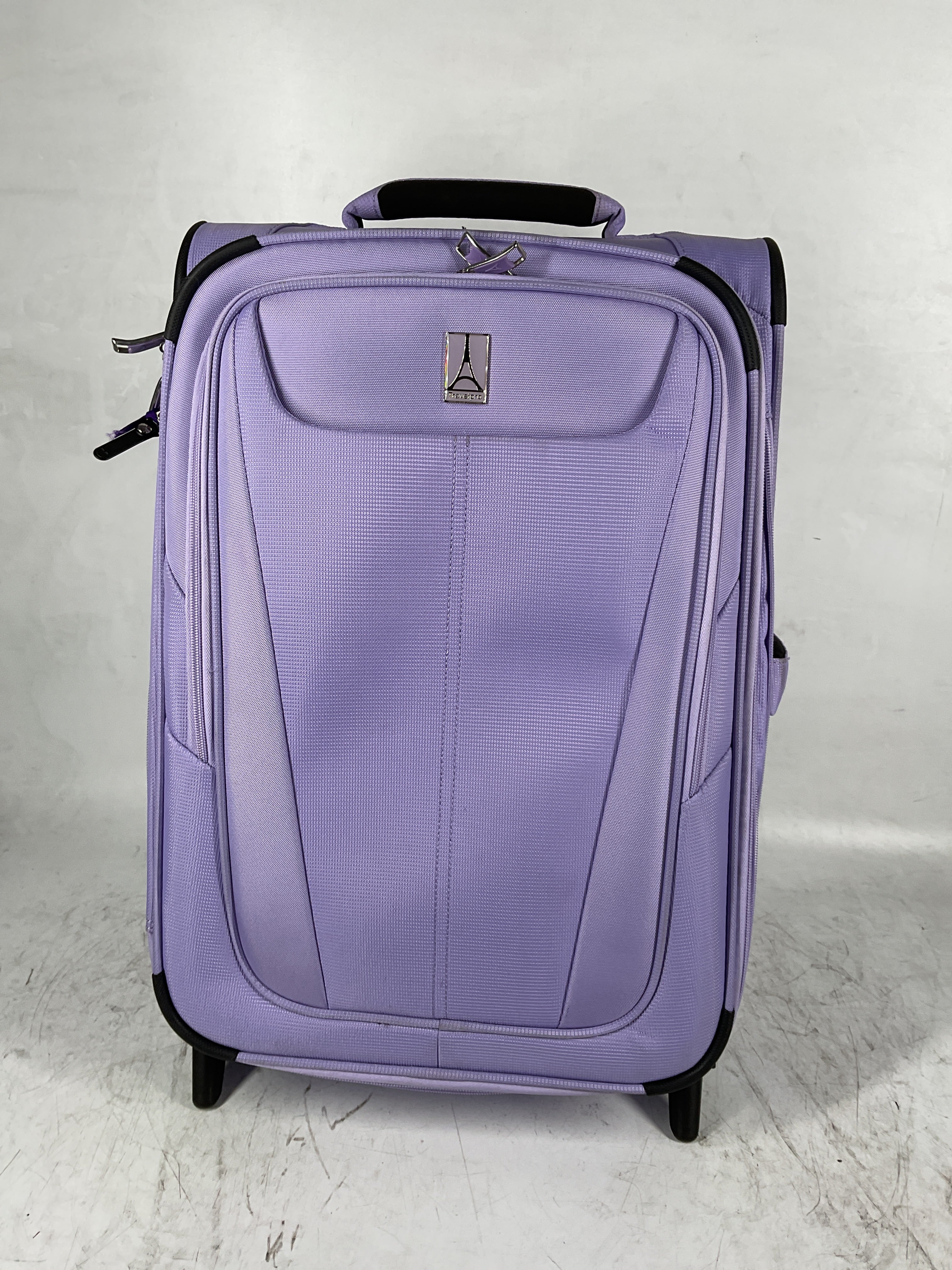 Travelpro Maxlite 5 Softside Expandable Upright 2 Wheel Luggage, Lightweight Suitcase, Men and Women Violet Carry On 22 Inch U3