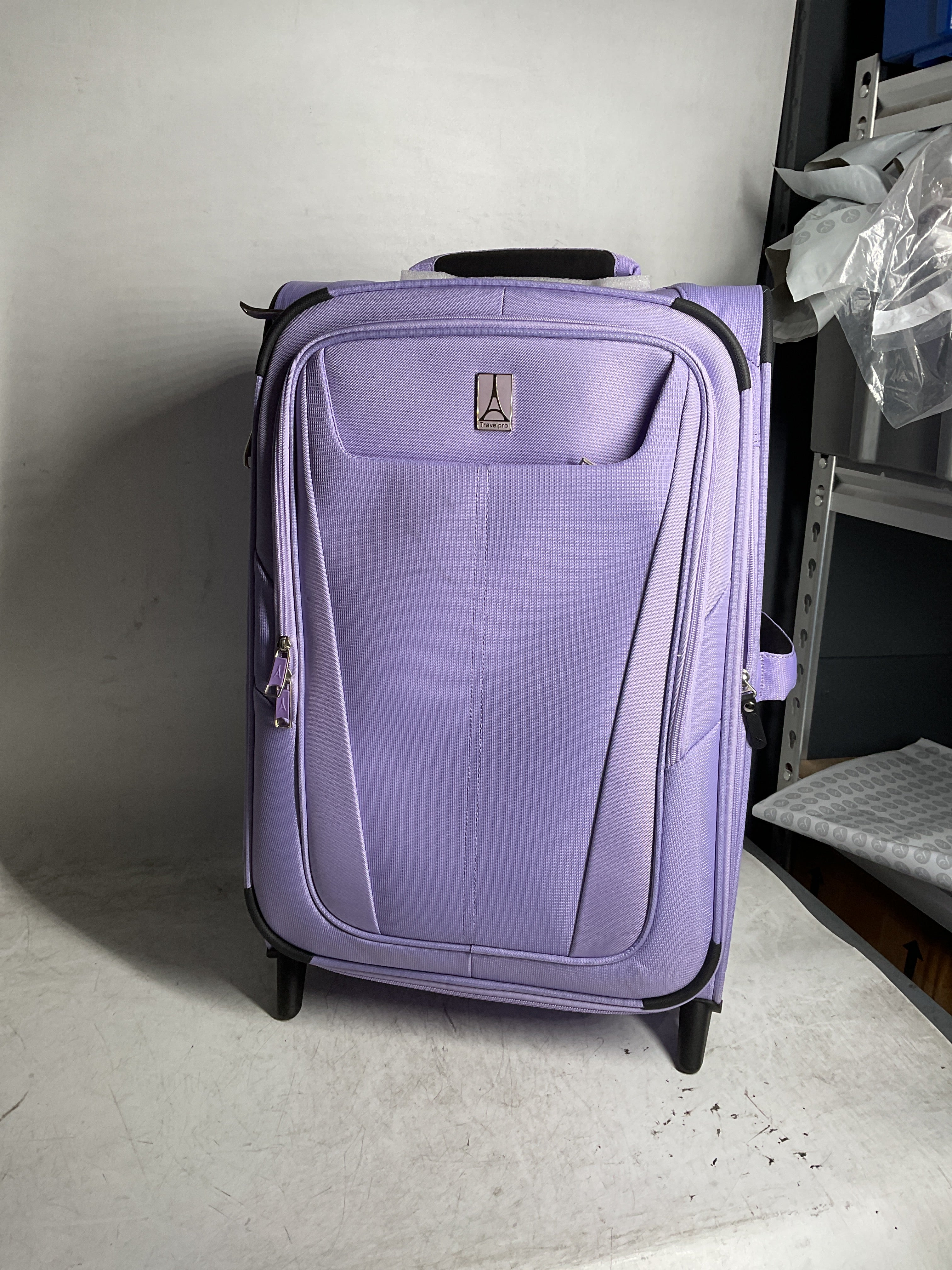 Travelpro Maxlite 5 Softside Expandable Upright 2 Wheel Luggage, Lightweight Suitcase, Men and Women ( Violet , Carry-on 22-Inch ) Violet Carry On 22 Inch U5