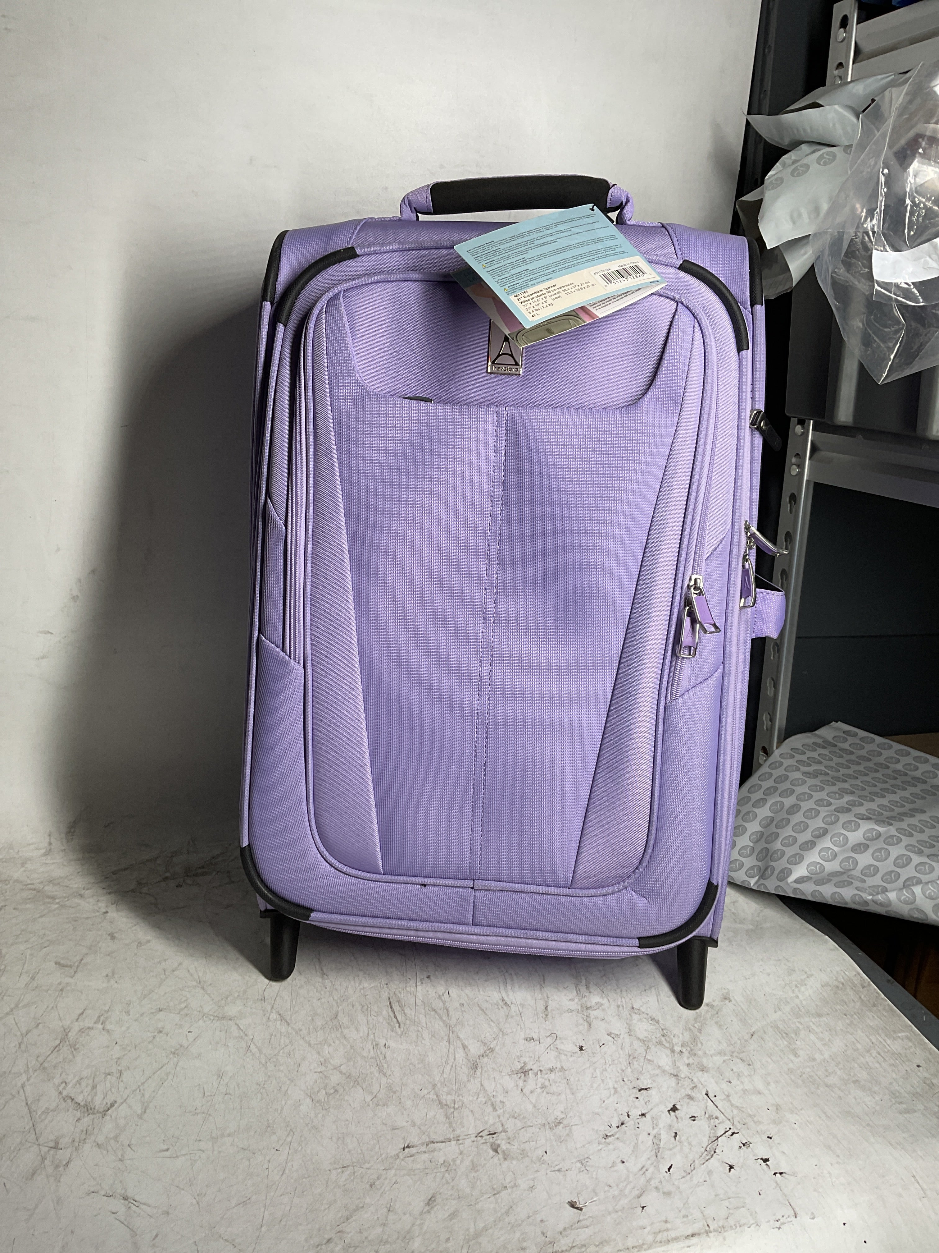 Travelpro Maxlite 5 Softside Expandable Upright 2 Wheel Luggage, Lightweight Suitcase, Men and Women ( Violet , Carry-on 22-Inch ) Violet Carry On 22 Inch U6