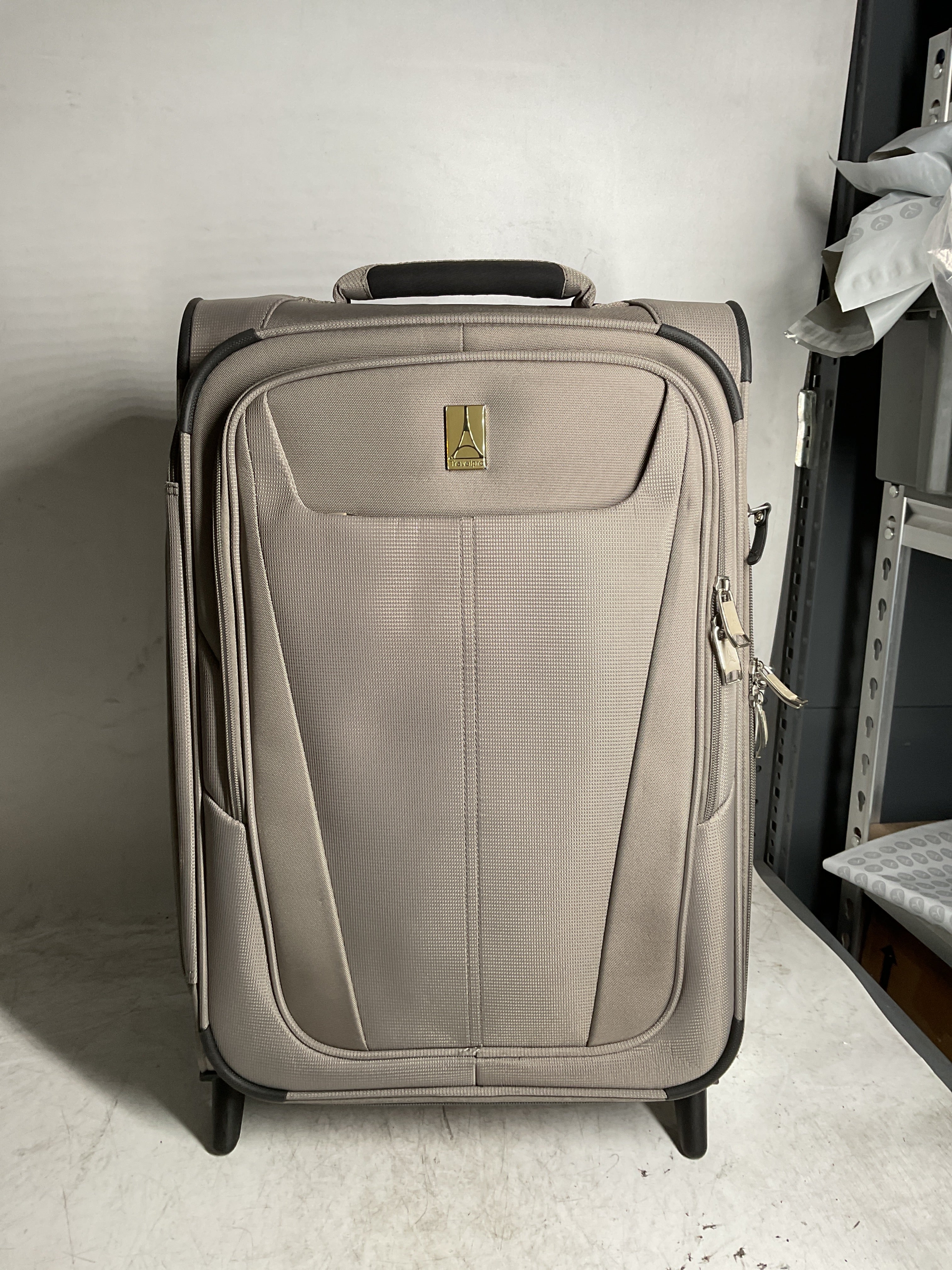 Travelpro Maxlite 5 Softside Expandable Upright 2 Wheel Luggage, Lightweight Suitcase, Men and Women ( Champagne , Carry-on 22-Inch ) Champagne Carry On 22 Inch U5