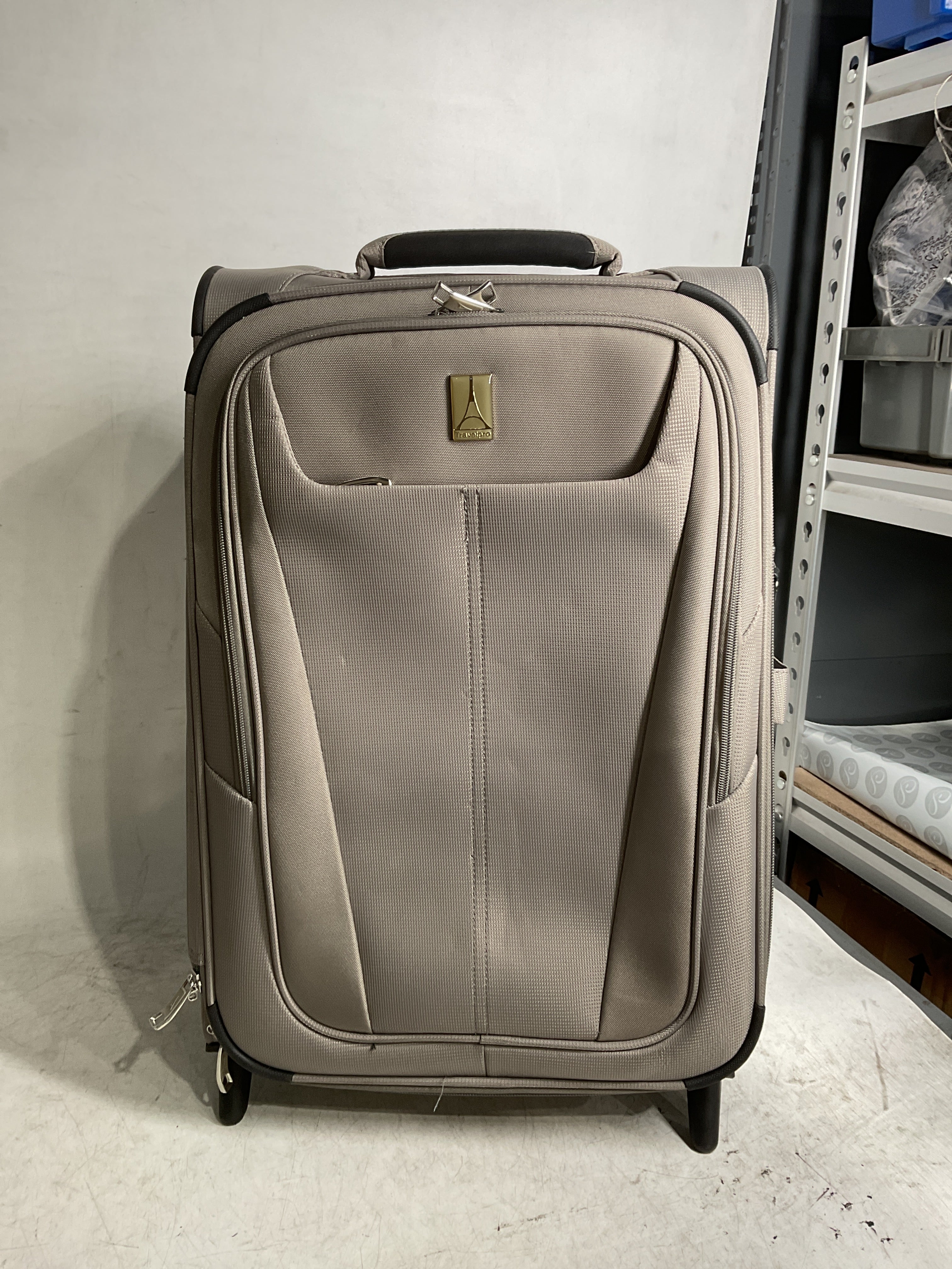 Travelpro Maxlite 5 Softside Expandable Upright 2 Wheel Luggage, Lightweight Suitcase, Men and Women ( Champagne , Carry-on 22-Inch ) Champagne Carry On 22 Inch U7