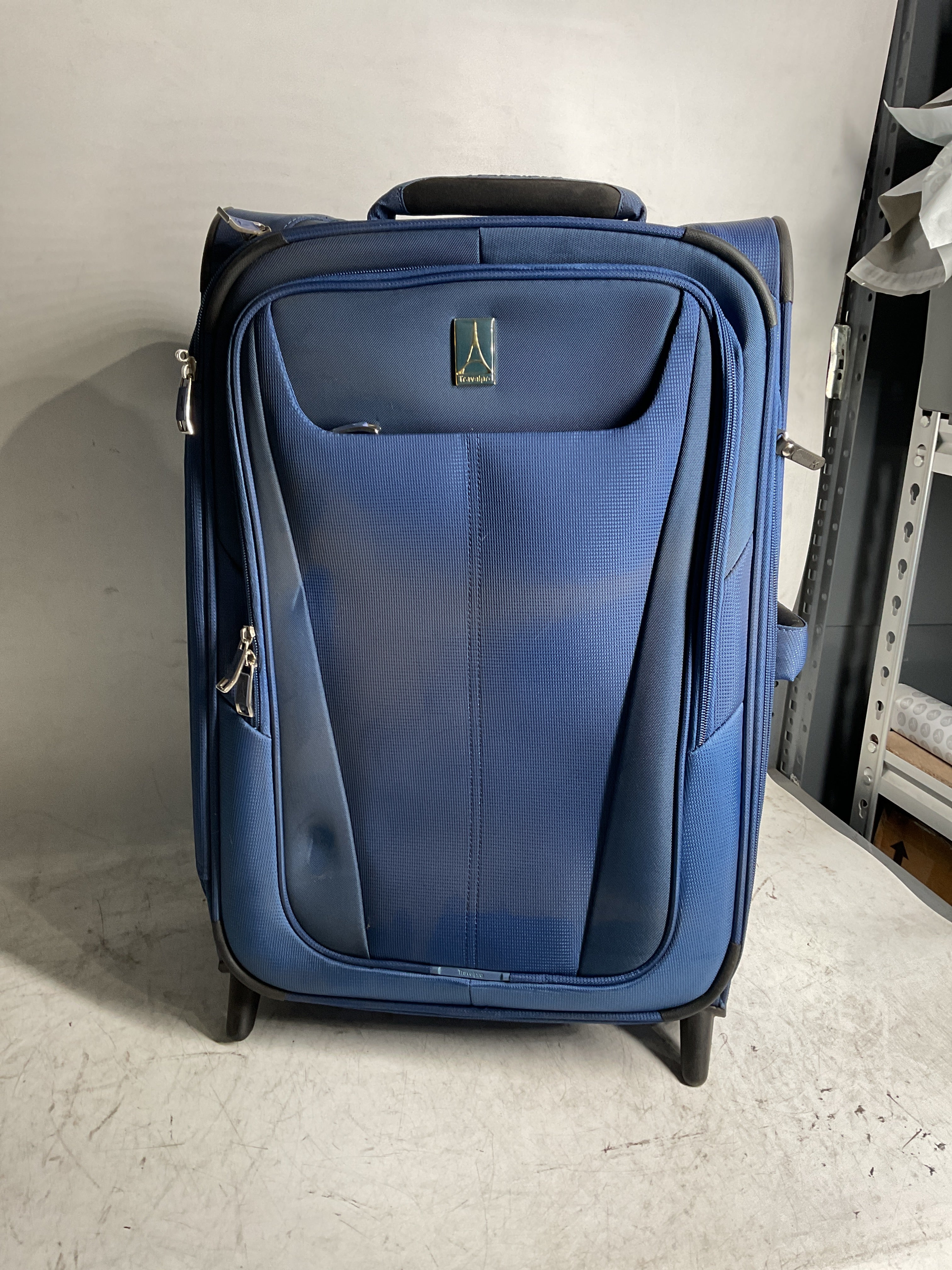 Travelpro Maxlite 5 Softside Expandable Upright 2 Wheel Luggage, Lightweight Suitcase, Men and Women ( Ensign Blue , Carry-on 22-Inch ) Ensign Blue Carry On 22 Inch U28