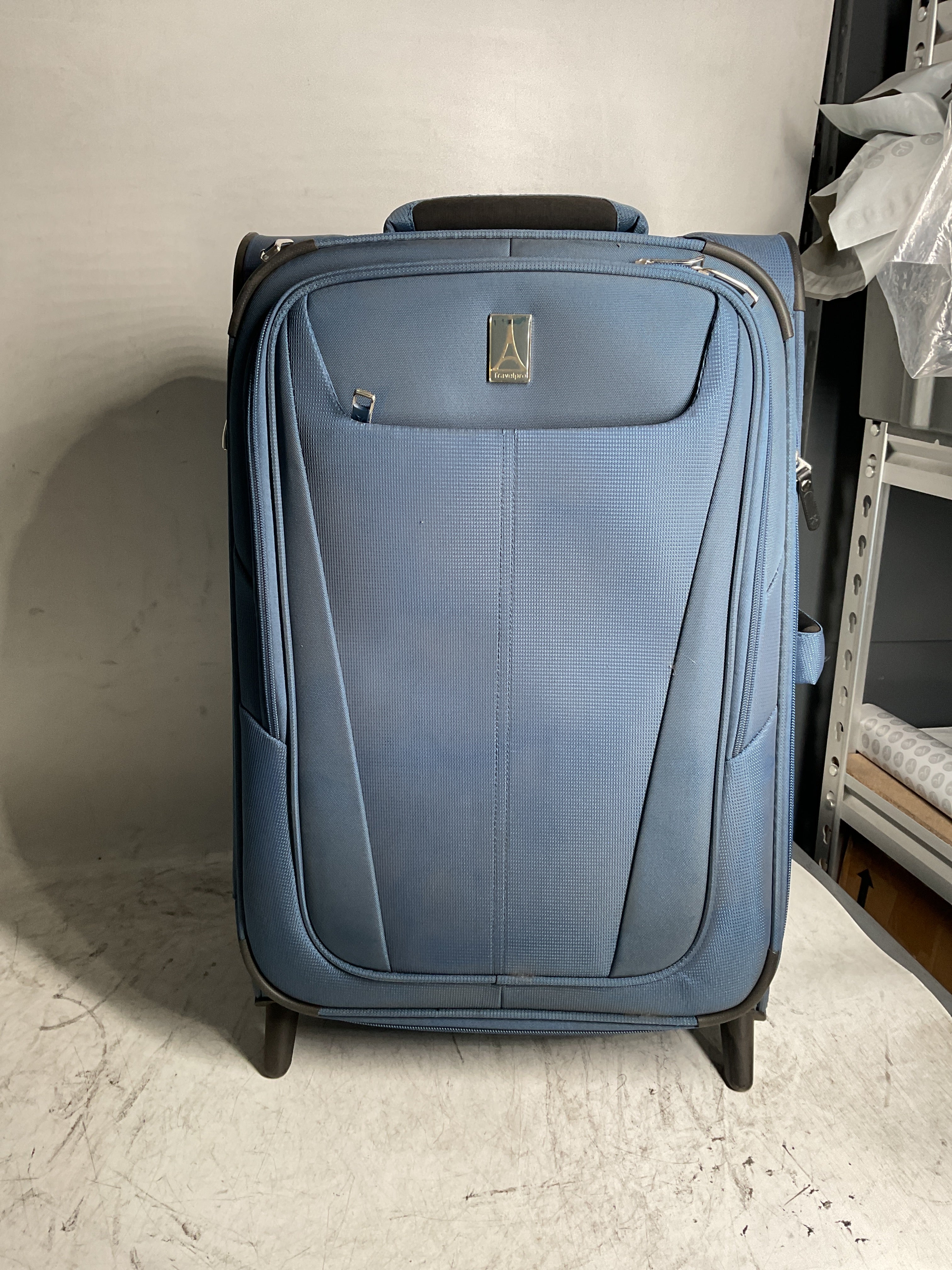 Travelpro Maxlite 5 Softside Expandable Upright 2 Wheel Luggage, Lightweight Suitcase, Men and Women ( Ensign Blue , Carry-on 22-Inch ) Ensign Blue Carry On 22 Inch U29