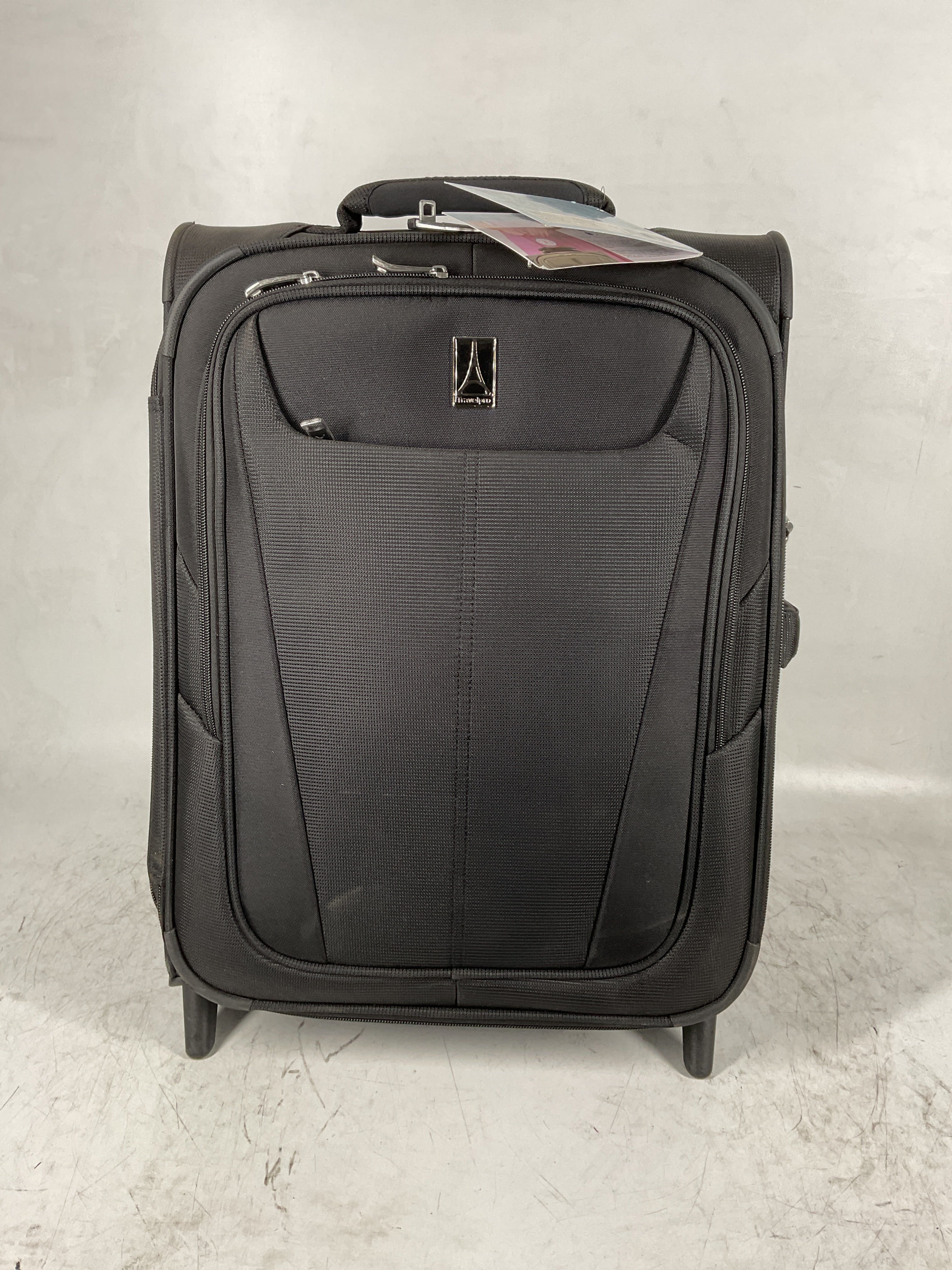 Travelpro Maxlite 5 Softside Expandable Upright 2 Wheel Luggage, Lightweight Suitcase, Men and Women Black Carry On 20 Inch U4