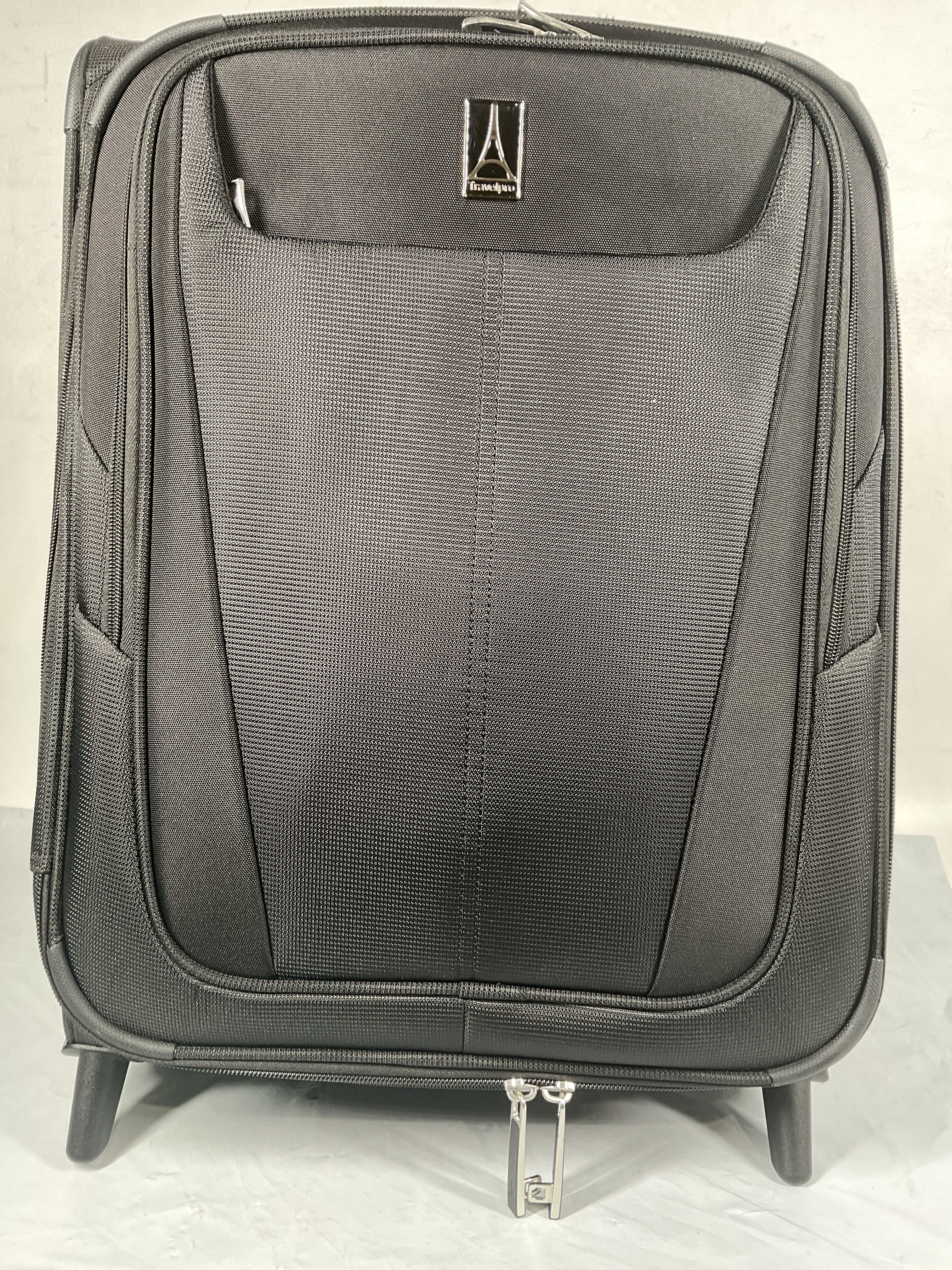 Travelpro Maxlite 5 Softside Expandable Upright 2 Wheel Luggage, Lightweight Suitcase, Men and Women ( Black , Carry-on 20-Inch ) Black Carry On 20 Inch U7