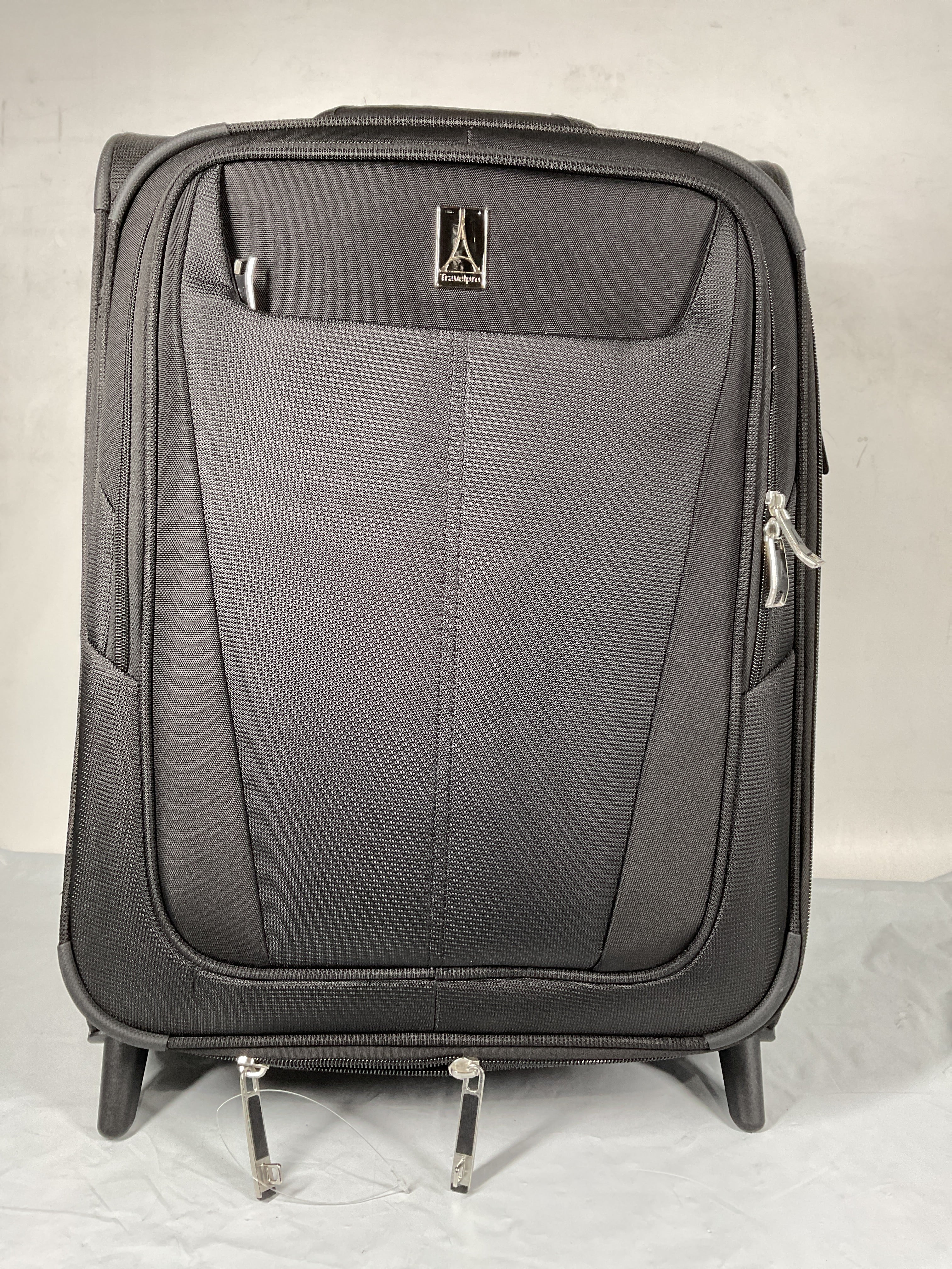 Travelpro Maxlite 5 Softside Expandable Upright 2 Wheel Luggage, Lightweight Suitcase, Men and Women ( Black , Carry-on 20-Inch ) Black Carry On 20 Inch U8