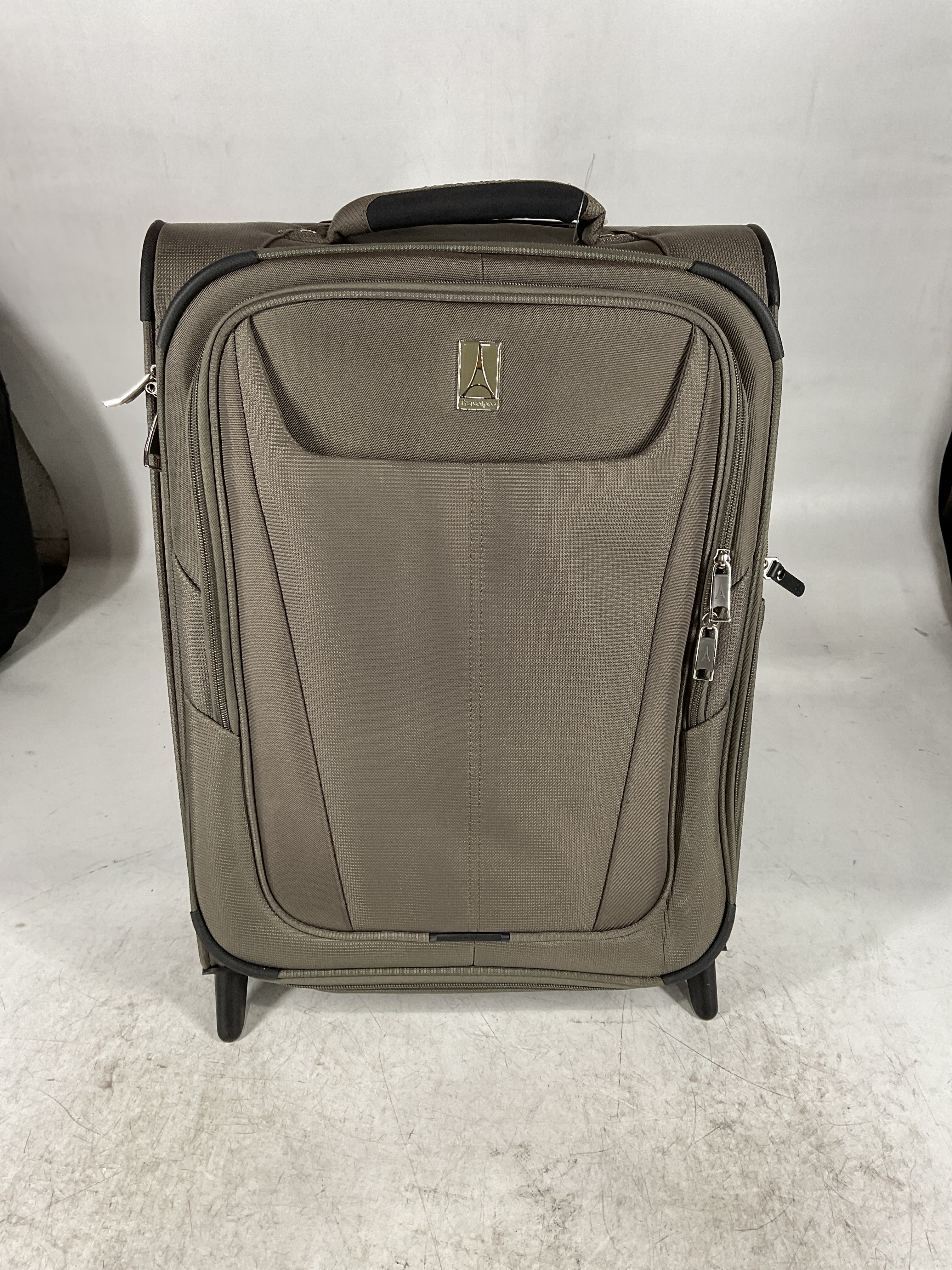 Travelpro Maxlite 5 Softside Expandable Upright 2 Wheel Luggage, Lightweight Suitcase, Men and Women Slate Green Carry On 20 Inch U3