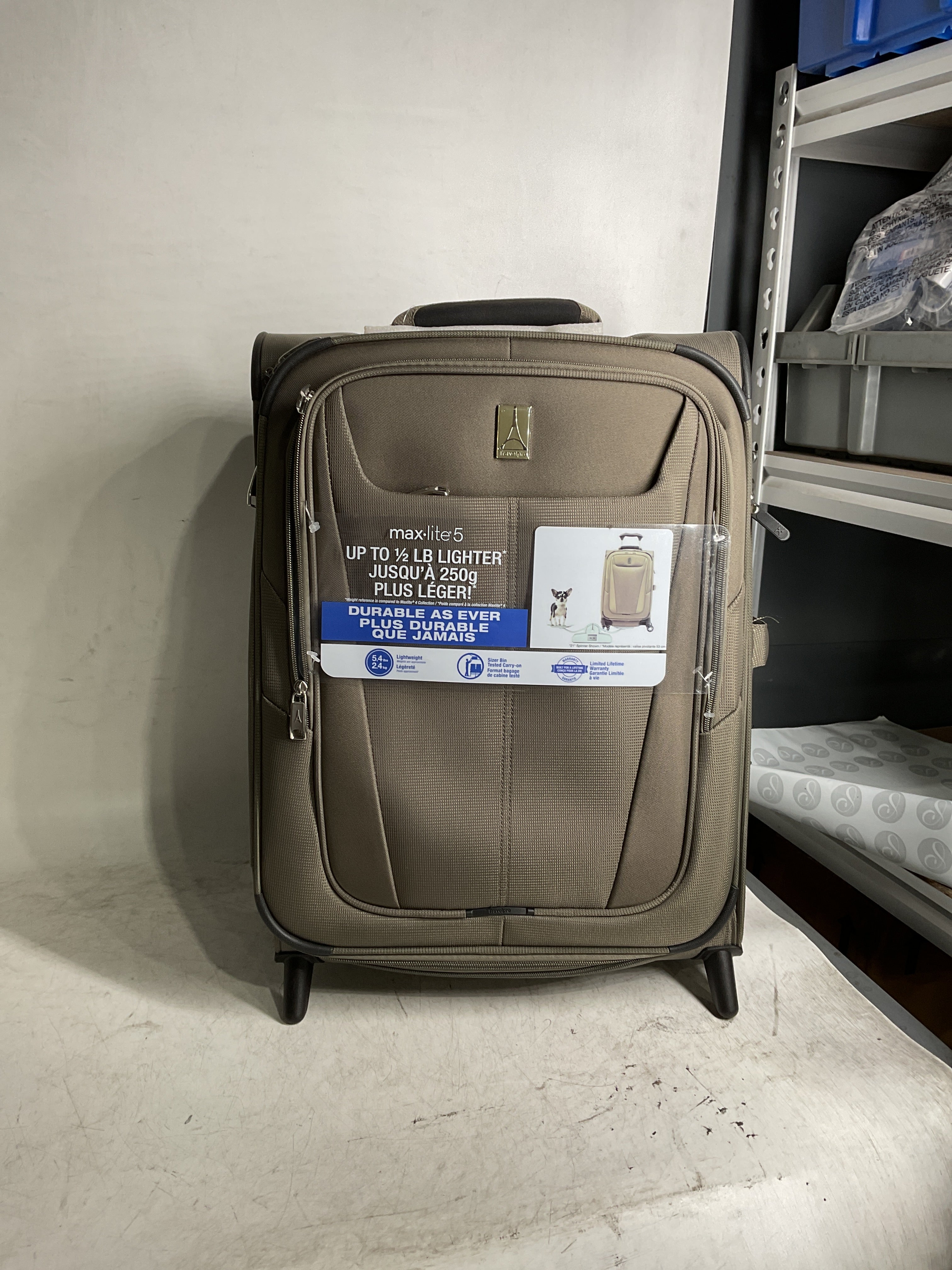 Travelpro Maxlite 5 Softside Expandable Upright 2 Wheel Luggage, Lightweight Suitcase, Men and Women ( Slate Green , Carry-on 20-Inch ) Slate Green Carry On 20 Inch U6