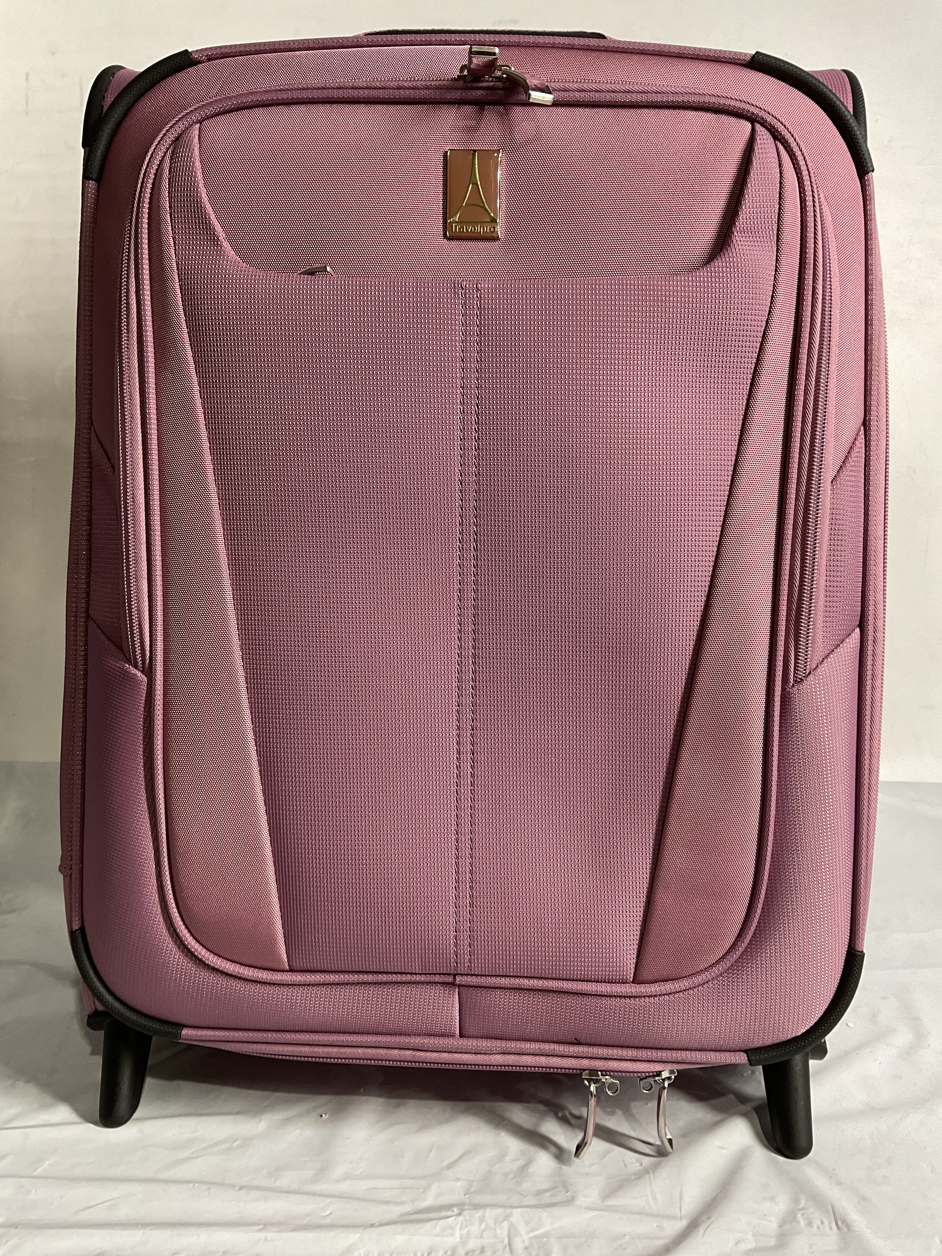 Travelpro Maxlite 5 Softside Expandable Upright 2 Wheel Luggage, Lightweight Suitcase, Men and Women ( Orchid Pink Purple , Carry-on 20-Inch ) Orchid Pink Purple Carry On 20 Inch U1