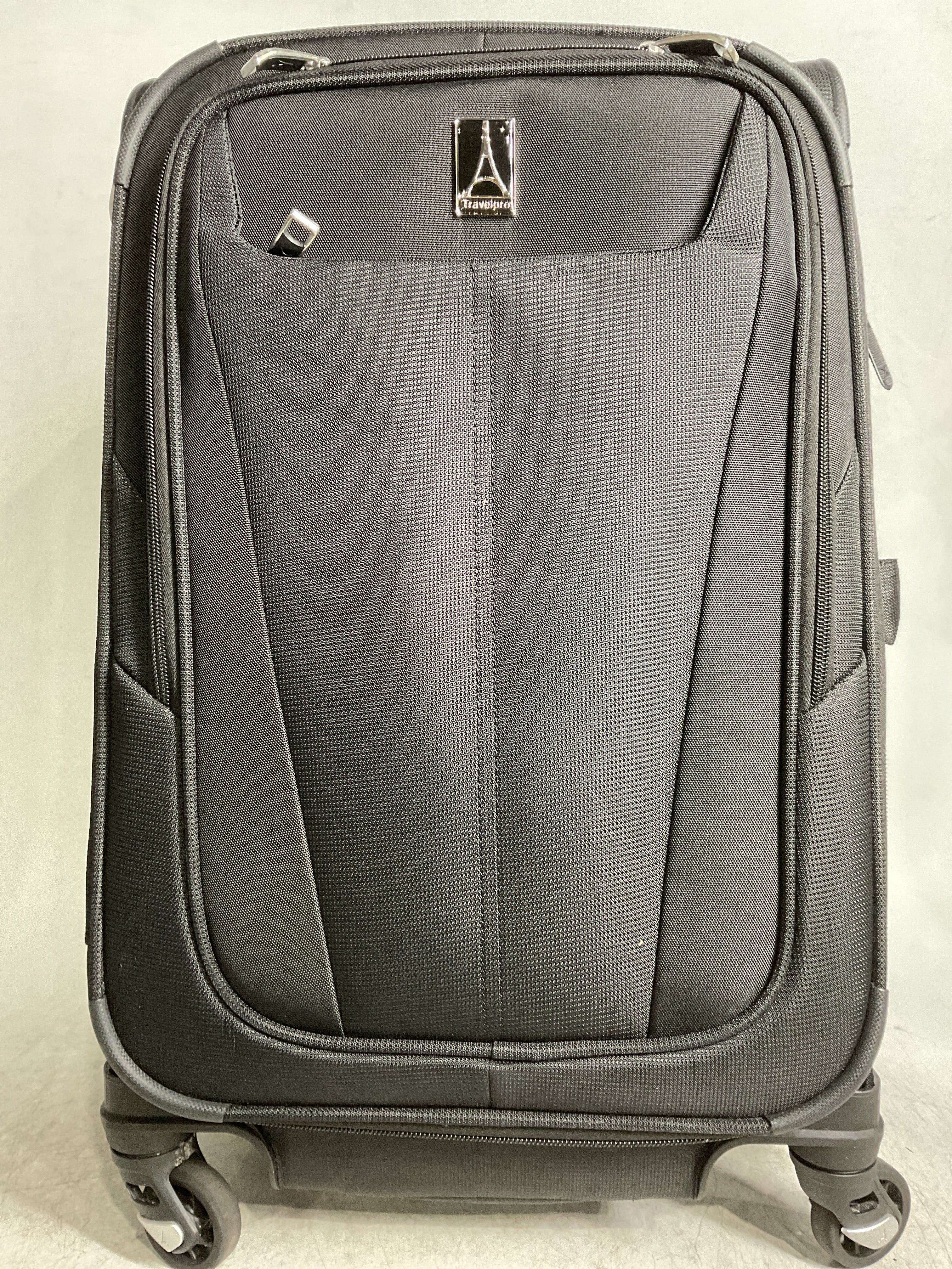 Travelpro Maxlite 5 Softside Expandable Luggage with 4 Spinner Wheels, Lightweight Suitcase, Men and Women ( Black , Carry-on 21-Inch ) Black Carry On 21 Inch U95