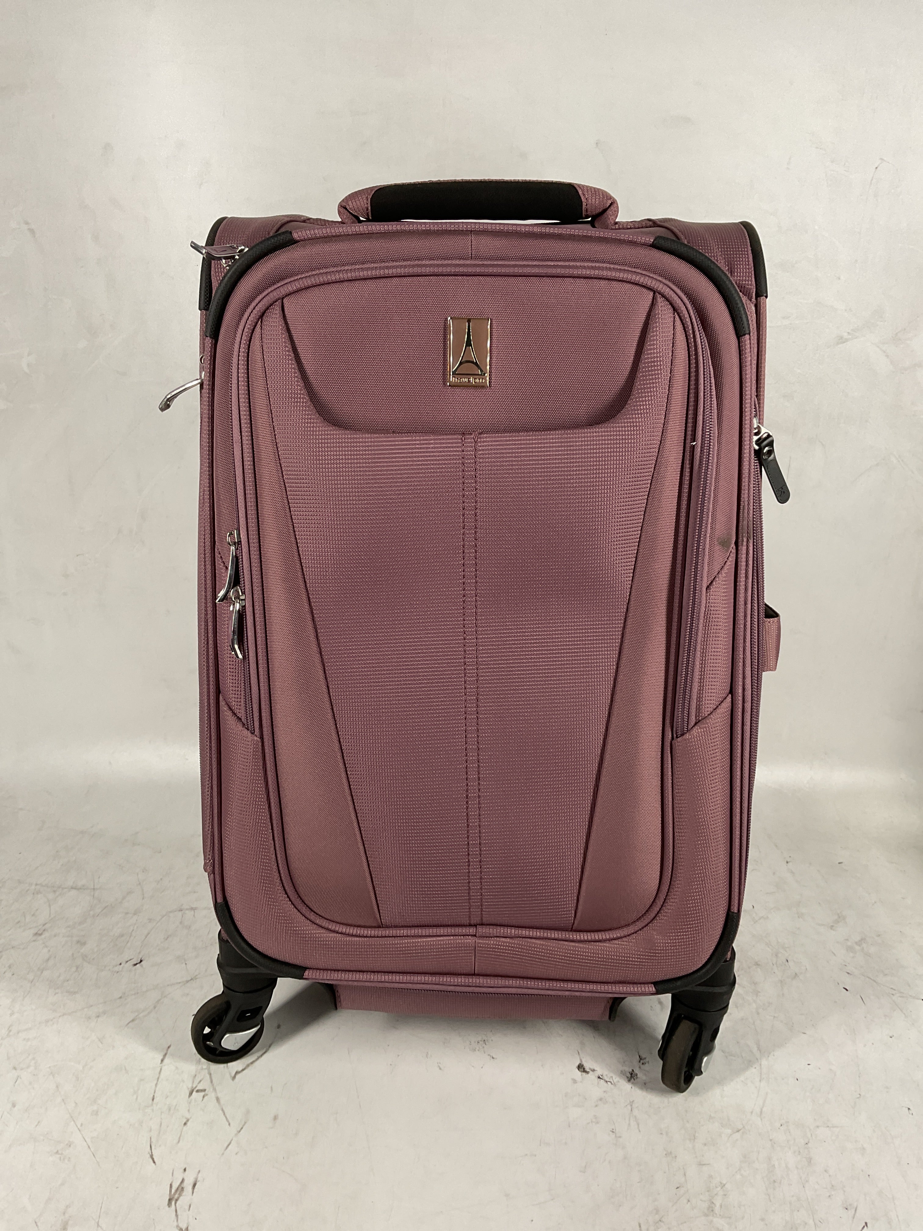 Travelpro Maxlite 5 Softside Expandable Luggage with 4 Spinner Wheels, Lightweight Suitcase, Men and Women Dusty Rose Pink Carry On 21 Inch U5