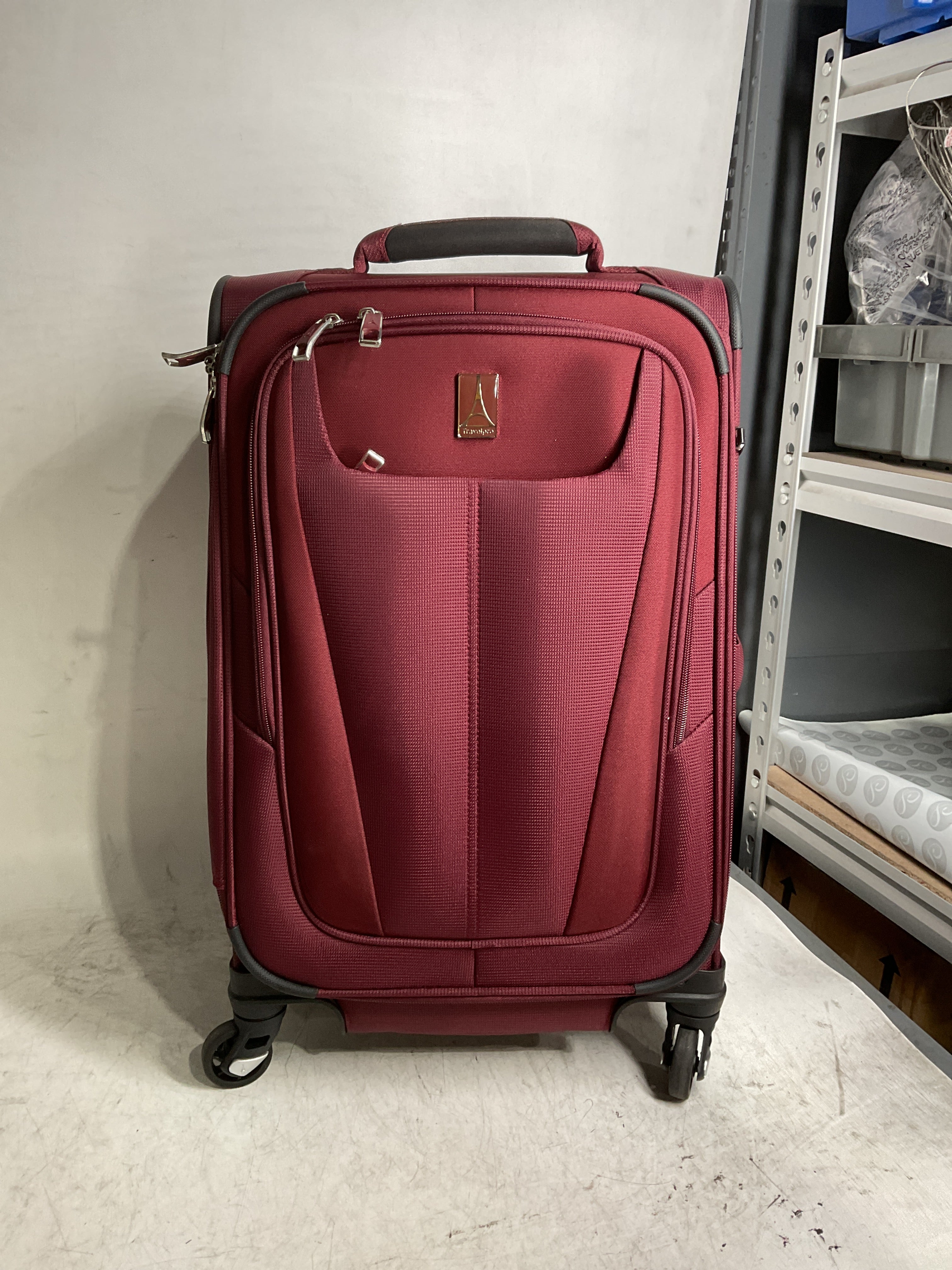 Travelpro Maxlite 5 Softside Expandable Luggage with 4 Spinner Wheels, Lightweight Suitcase, Men and Women ( Burgundy , Carry-on 21-Inch ) Burgundy Carry On 21 Inch U54