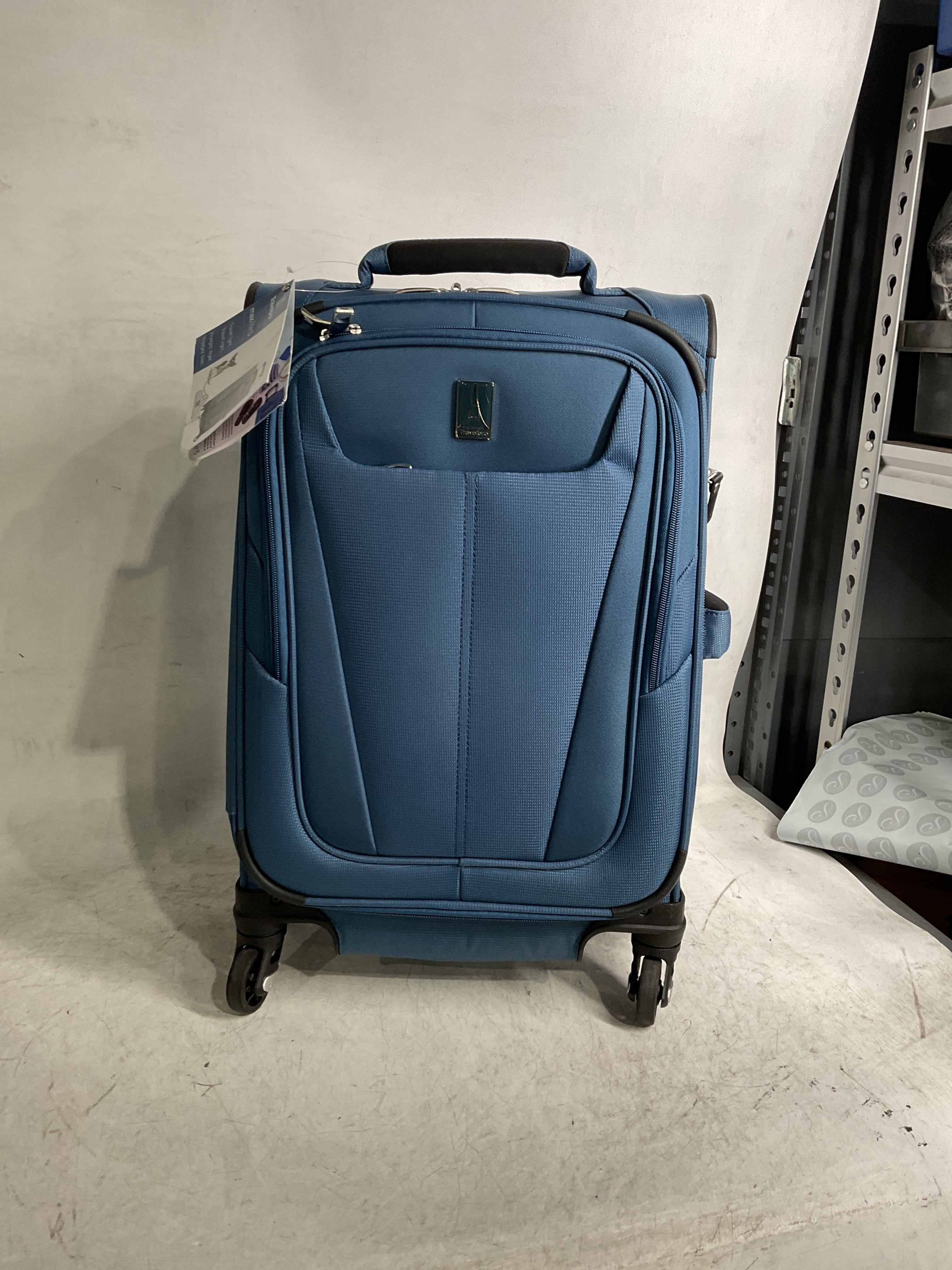 Travelpro Maxlite 5 Softside Expandable Luggage with 4 Spinner Wheels, Lightweight Suitcase, Men and Women ( Ensign Blue , Compact Carry-on 20-Inch ) Ensign Blue Compact Carry On 20 Inch U10