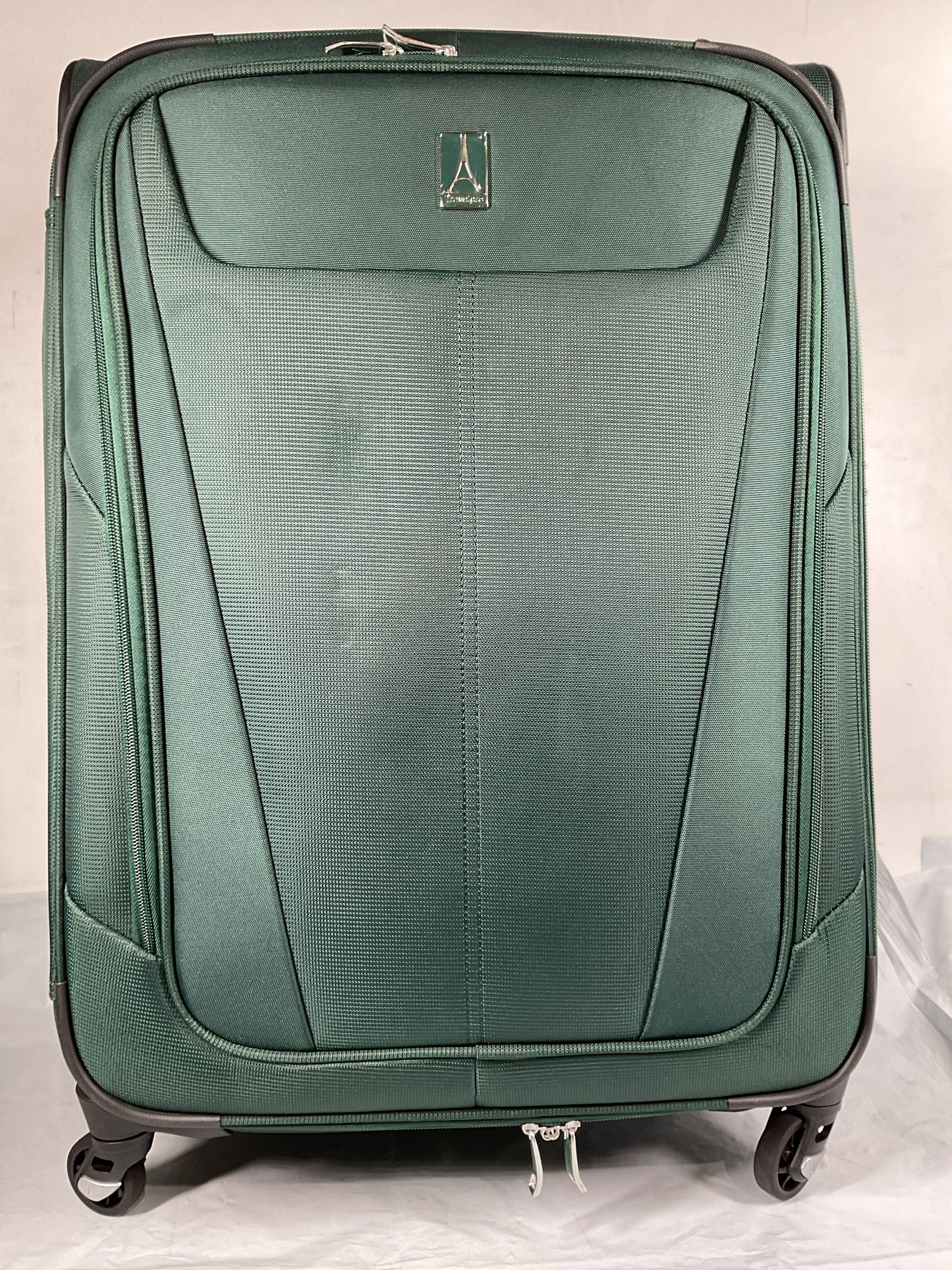 Travelpro Maxlite 5 Softside Expandable Luggage with 4 Spinner Wheels, Lightweight Suitcase, Men and Women ( Green Forest , Checked-Medium 25-Inch ) Green Forest Checked Medium 25 Inch U9