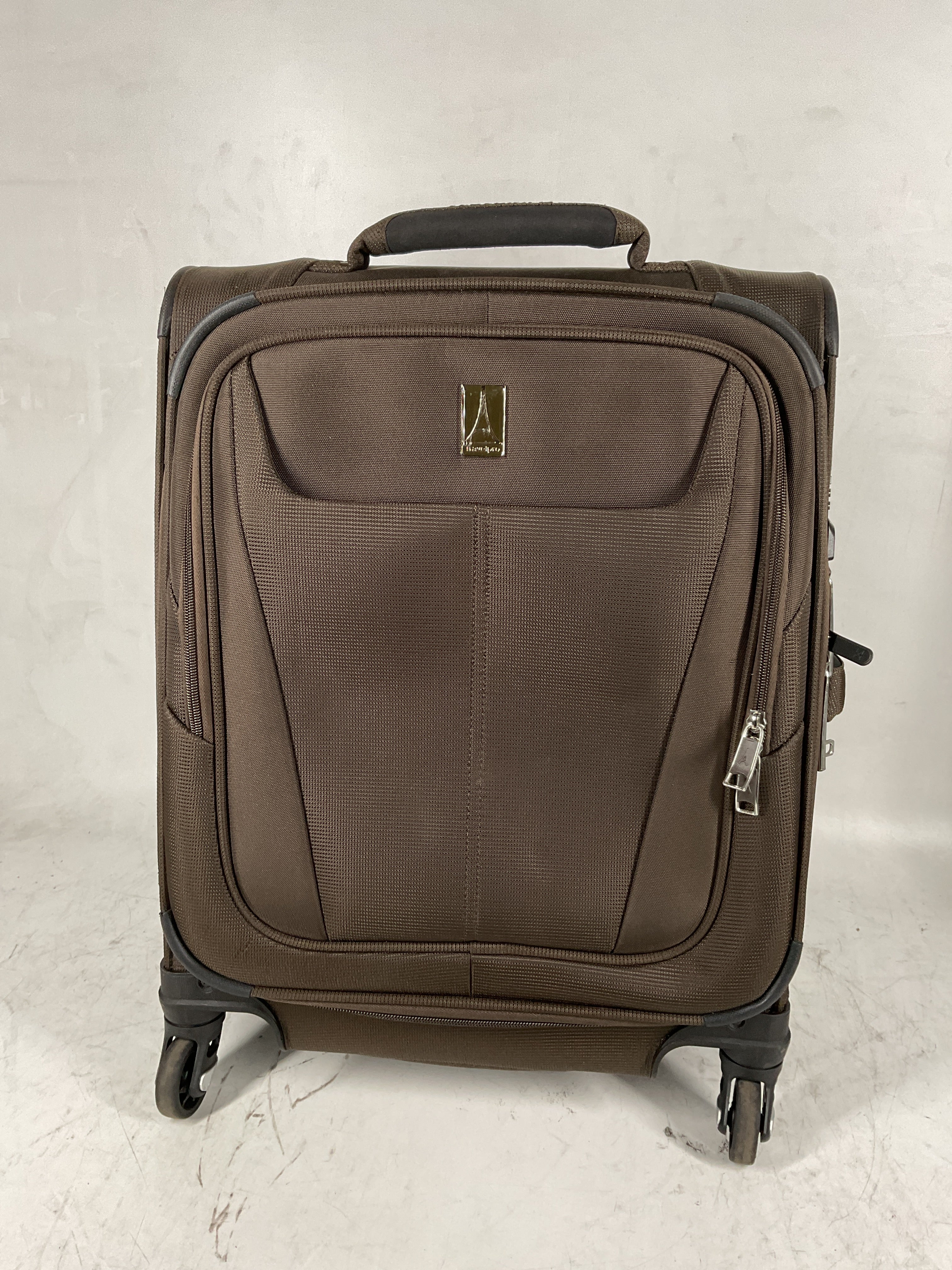 Travelpro Maxlite 5 Softside Expandable Luggage with 4 Spinner Wheels, Lightweight Suitcase, Men and Women Mocha Carry On 19 Inch U7