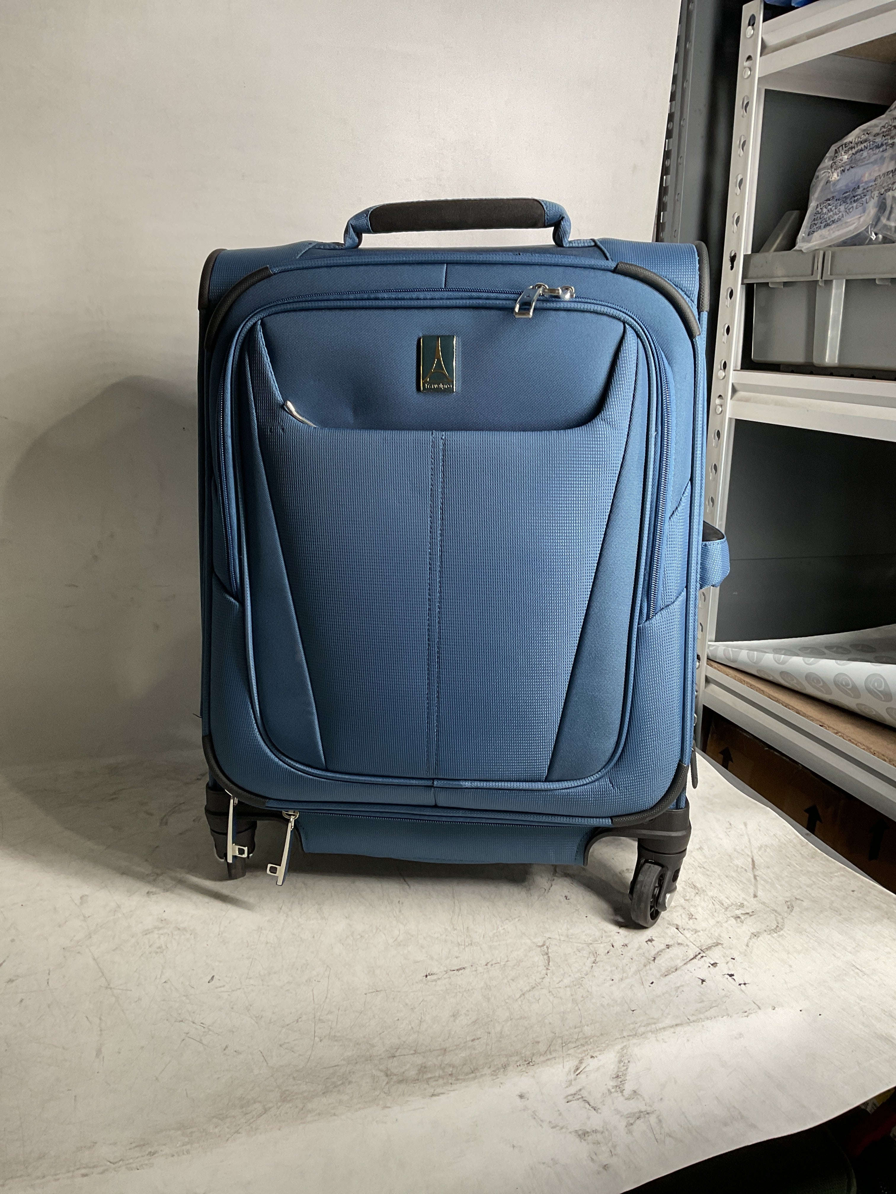 Travelpro Maxlite 5 Softside Expandable Luggage with 4 Spinner Wheels, Lightweight Suitcase, Men and Women ( Ensign Blue , Carry-on 19-Inch ) Ensign Blue Carry On 19 Inch U11