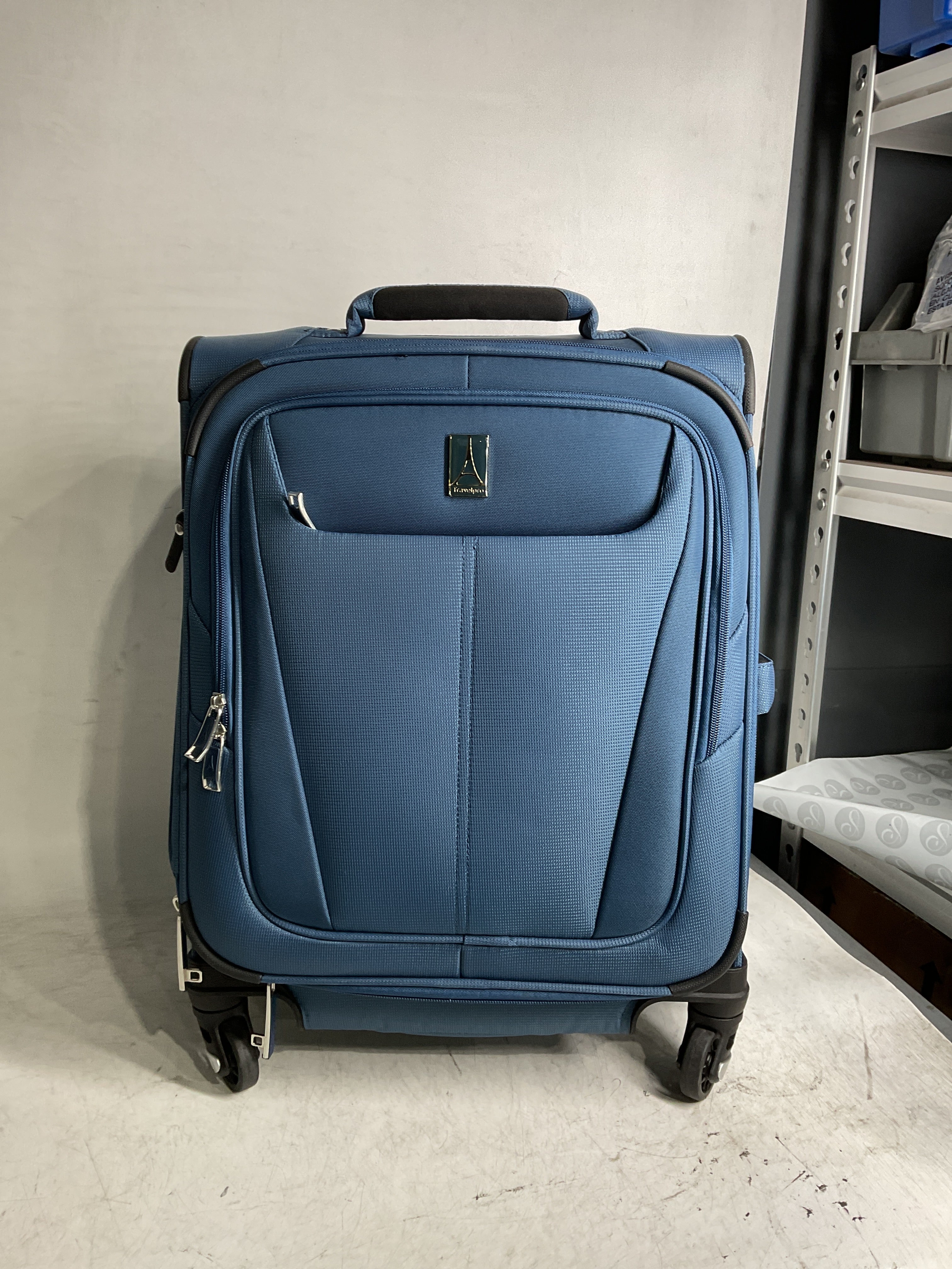 Travelpro Maxlite 5 Softside Expandable Luggage with 4 Spinner Wheels, Lightweight Suitcase, Men and Women ( Ensign Blue , Carry-on 19-Inch ) Ensign Blue Carry On 19 Inch U12