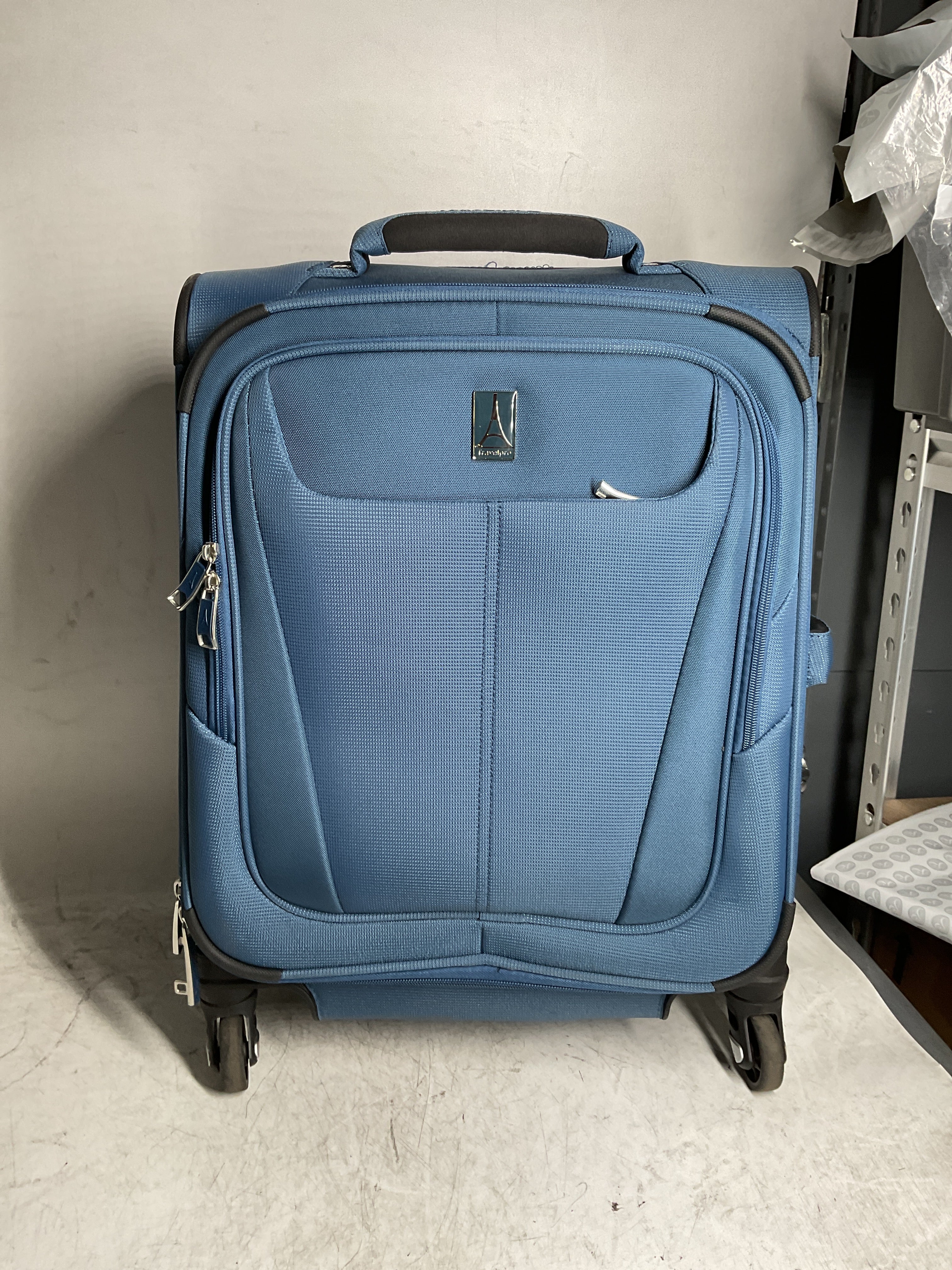Travelpro Maxlite 5 Softside Expandable Luggage with 4 Spinner Wheels, Lightweight Suitcase, Men and Women ( Ensign Blue , Carry-on 19-Inch ) Ensign Blue Carry On 19 Inch U9