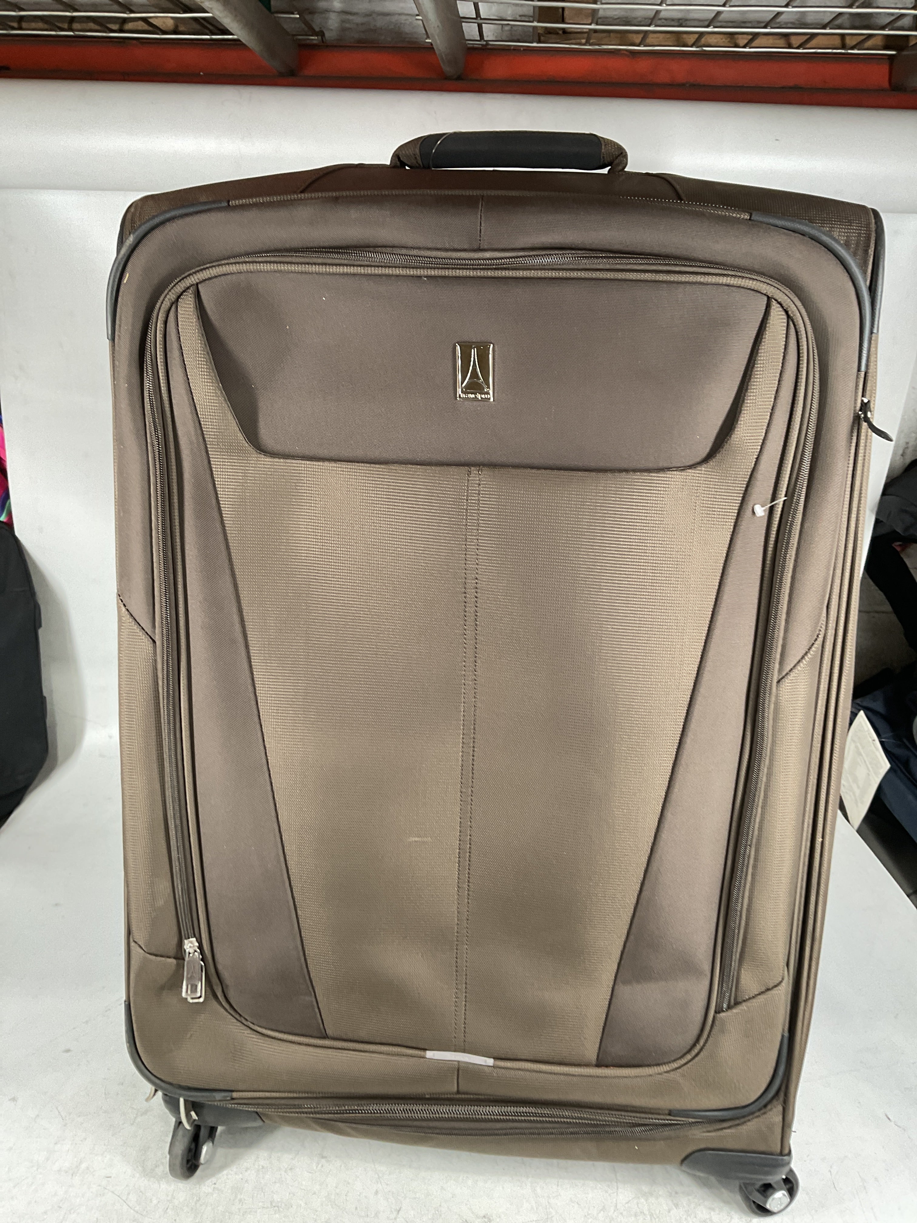 Travelpro Maxlite 5 Softside Expandable Luggage with 4 Spinner Wheels, Lightweight Suitcase, Men and Women Mocha Checked Large 29 Inch U14